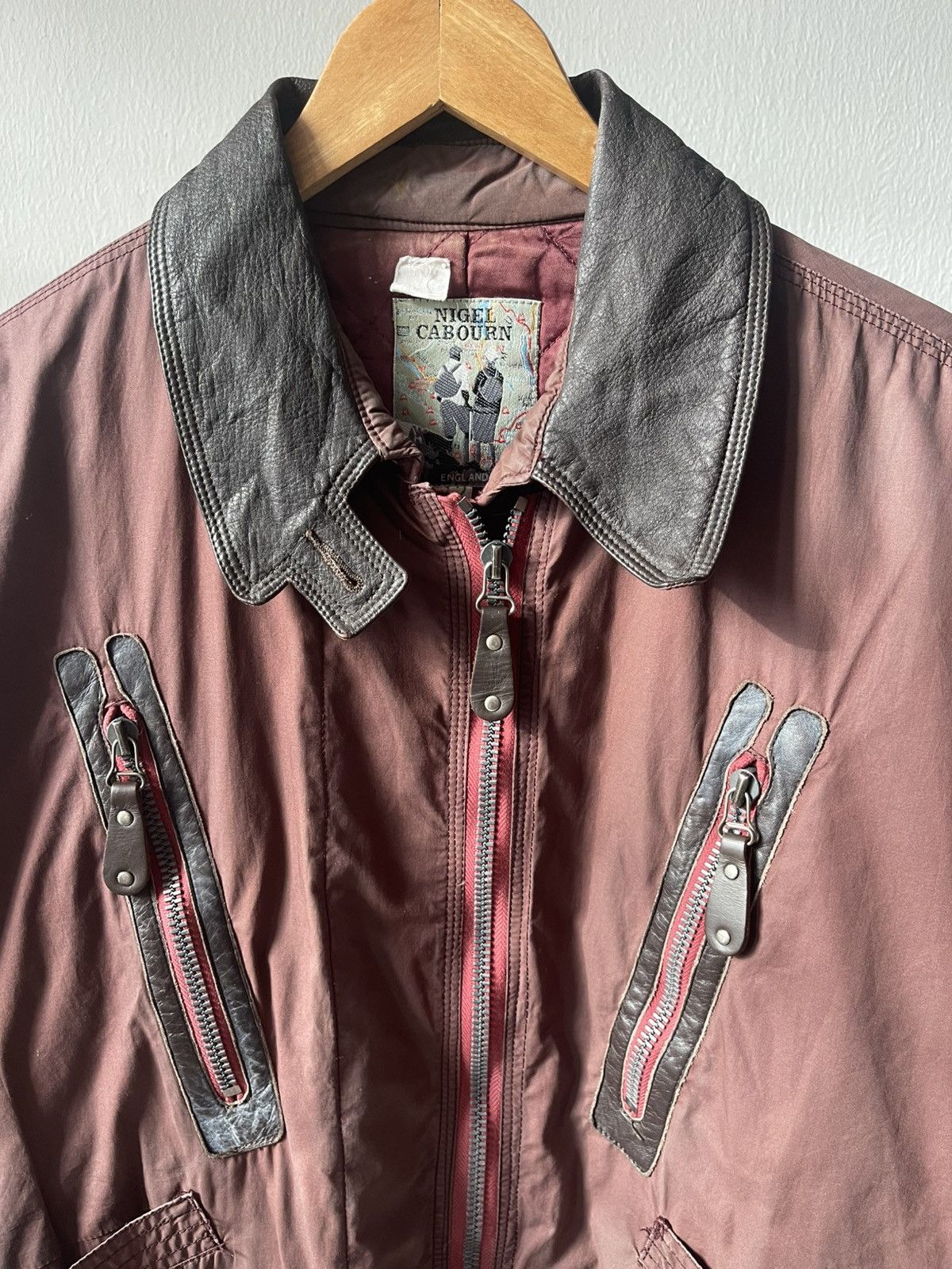 Nigel Cabourn 80s 90s Nigel Caboun Faded Flight Jacket 96 Size US L / EU 52-54 / 3 - 4 Thumbnail