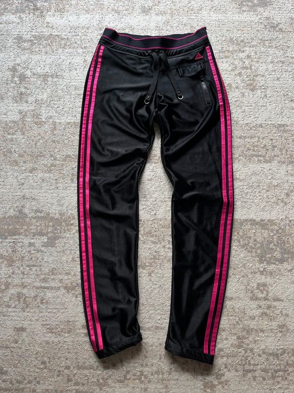 Adidas Adidas Track Pants Sz 8 / 36 / S Y2K 2009 Satin Skinny Size 27" / US 4 / IT 40 - 6 Thumbnail