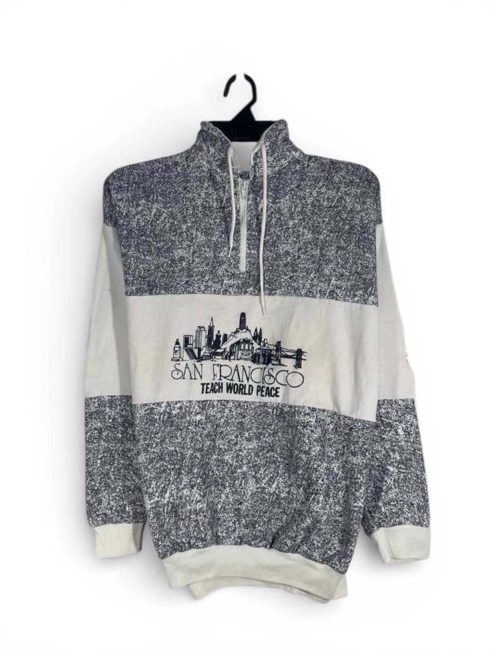 Other Vintage 90s san Francisco half zipper sweatshirt size L Size US L / EU 52-54 / 3 - 1 Thumbnail