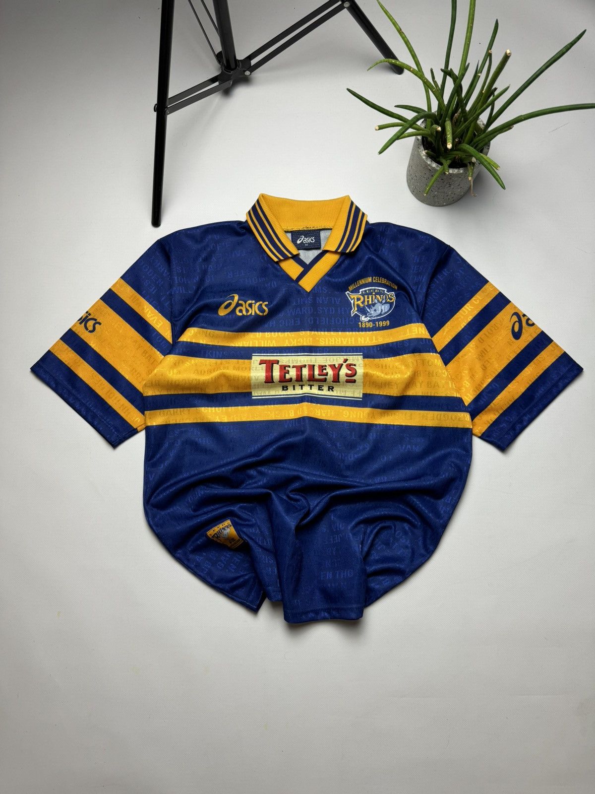 Rhinox × Vintage Rare vintage Rhinos Asics jersey Size US M / EU 48-50 / 2 - 1 Thumbnail