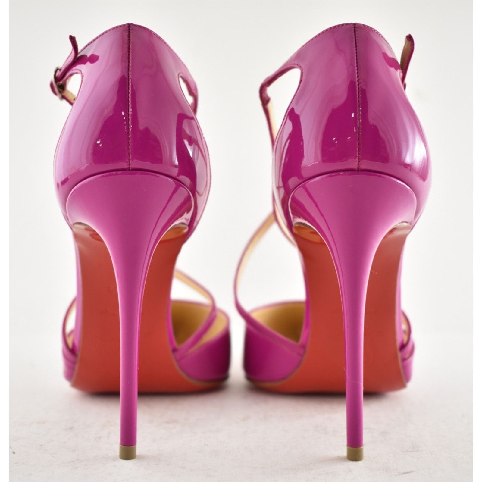 Christian Louboutin Christian Louboutin Cross Blake 100 Patent Indian Rose Size US 6.5 / IT 36.5 - 10 Thumbnail