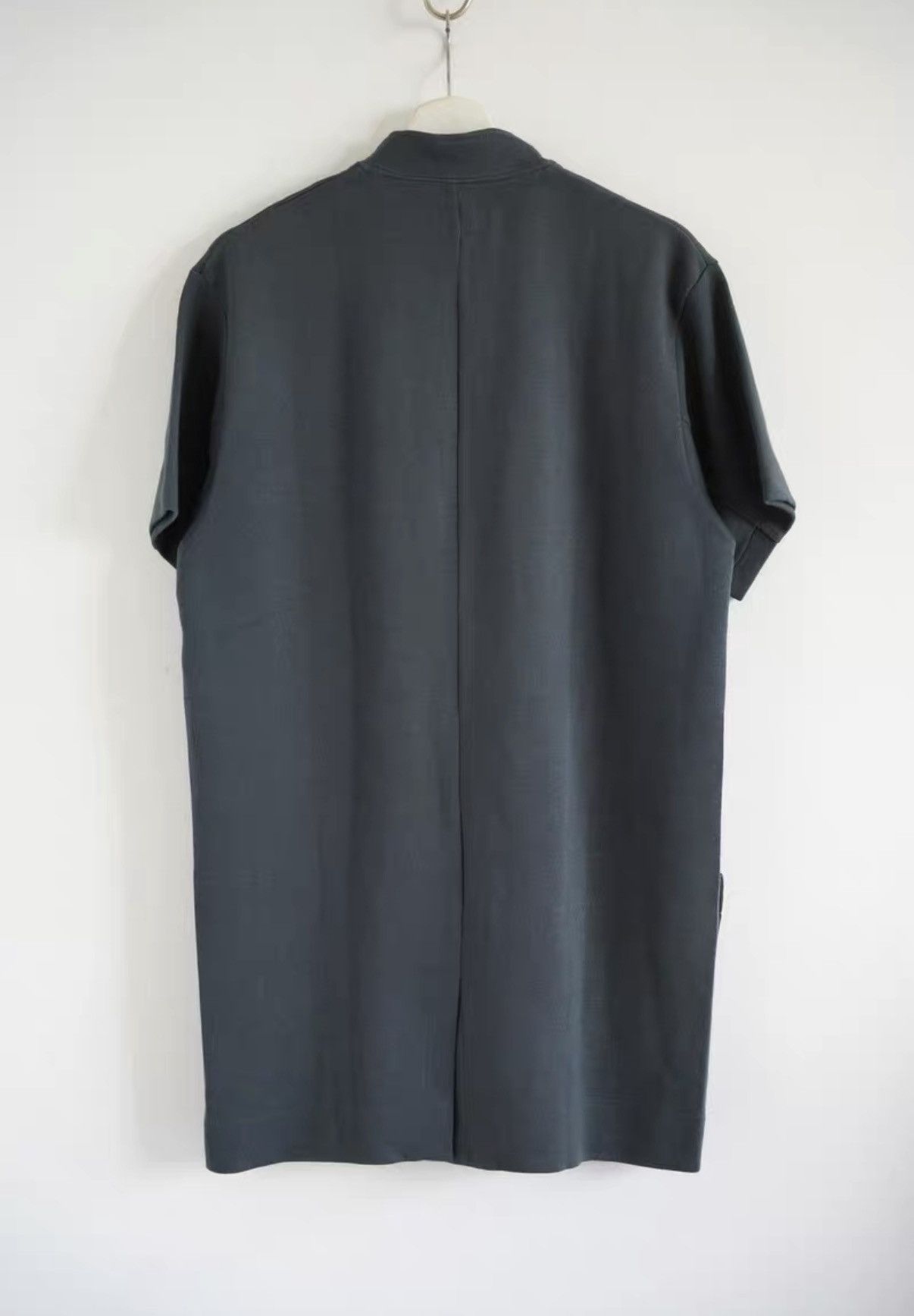 Yohji Yamamoto Yohji Yamamoto 98ss Haze Blue Zip Short Sleeve Jacket K4 Size US M / EU 48-50 / 2 - 2 Thumbnail