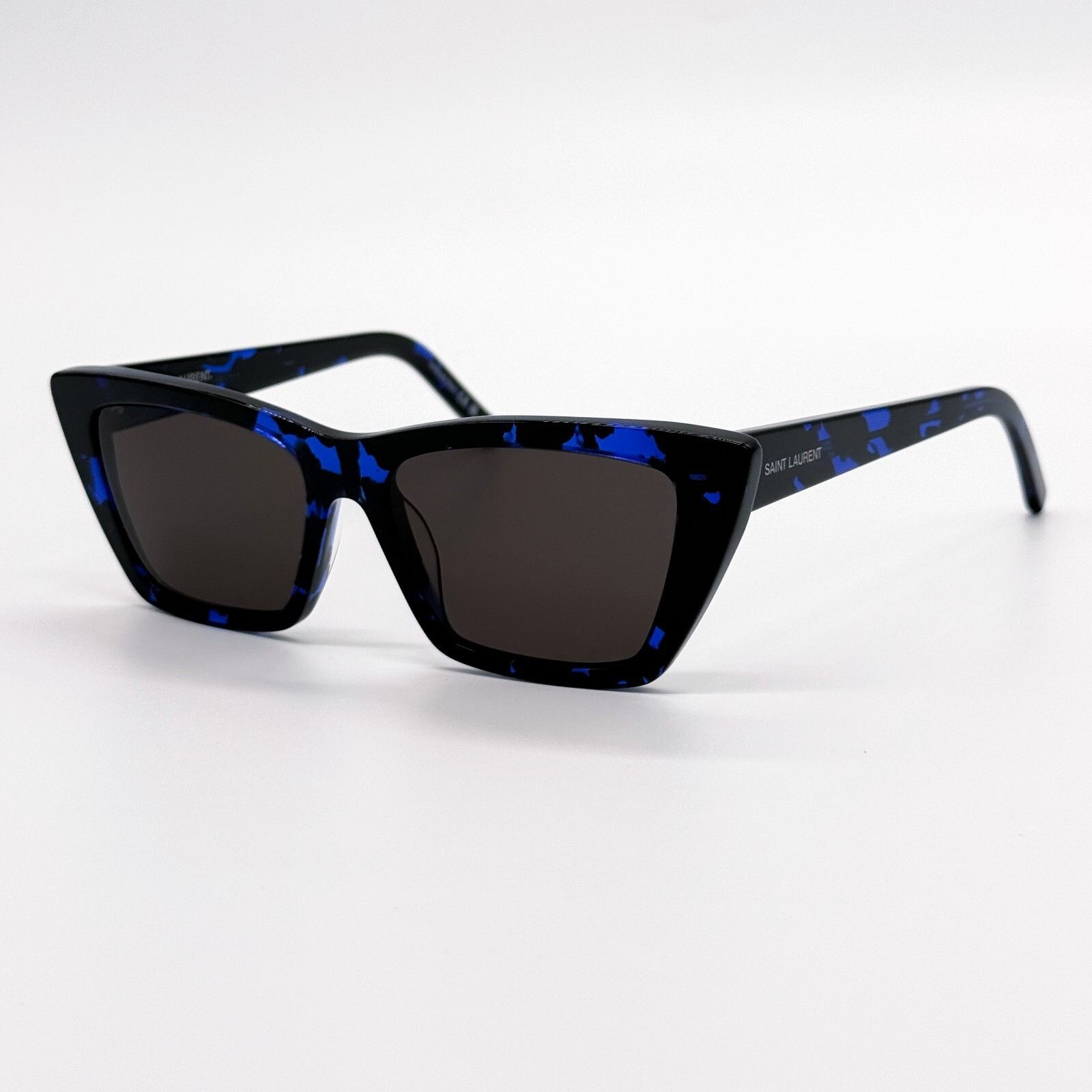 Saint Laurent Paris NEW SAINT LAURENT SL 276 MICA 009 CAT EYE BLACK BLUE GREY WO Size ONE SIZE - 2 Thumbnail