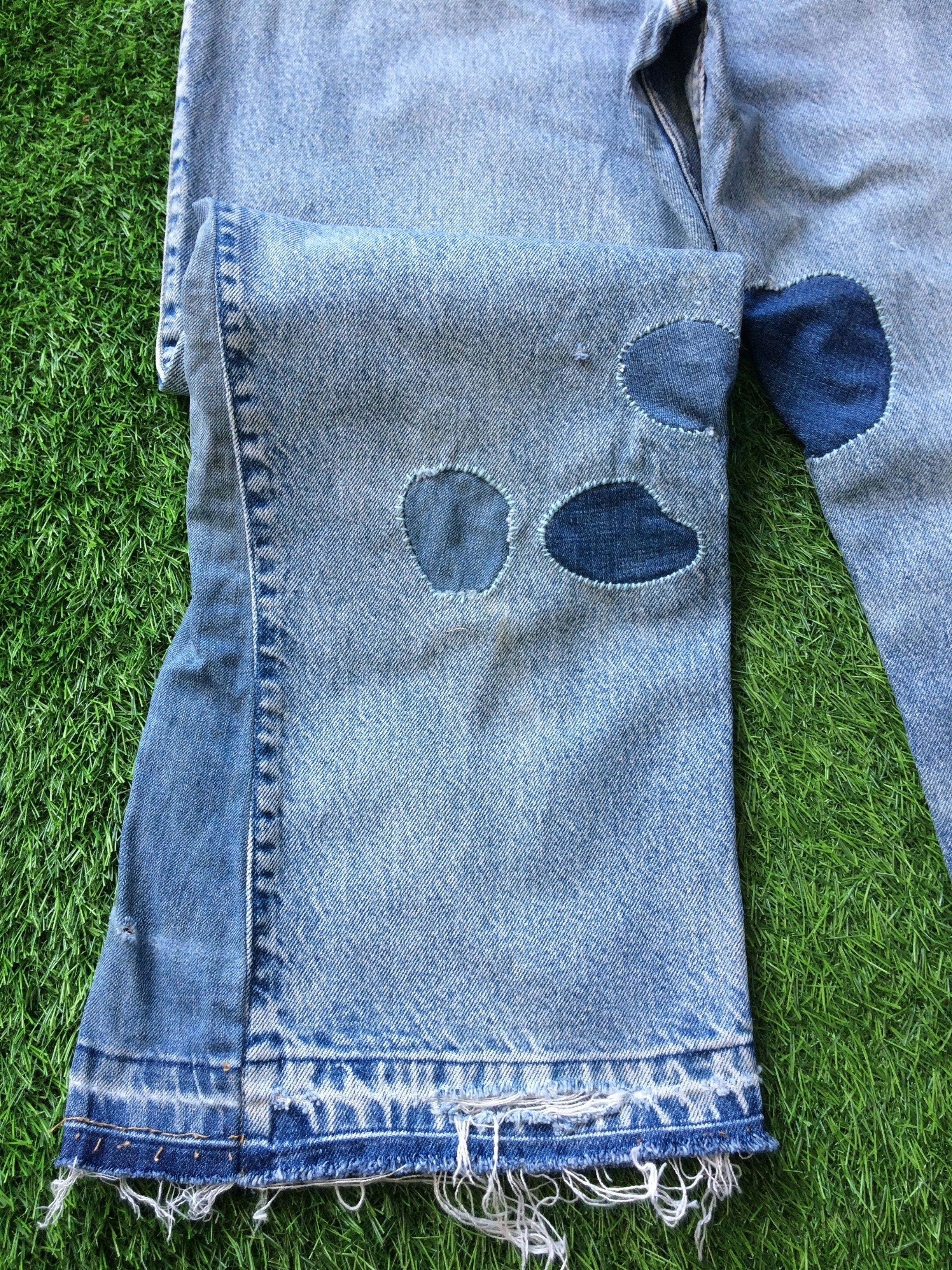 Jean Hippie Flare Los Angeles Patch Light Wash Levis #D-806 Size US 36 / EU 52 - 8 Thumbnail