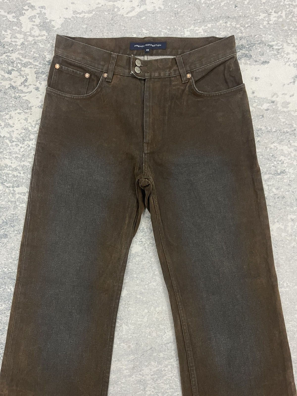 FCUK FCUK Flared Denim Pants Size US 28 / EU 44 - 4 Thumbnail