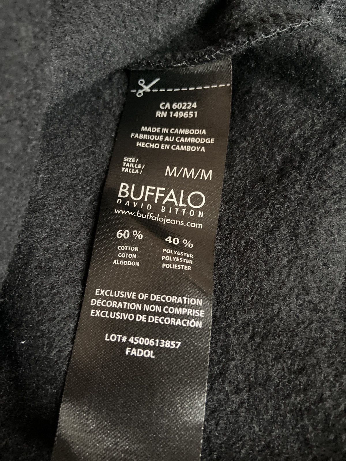 Other Completely new black hood Buffalo David Bitton, size M. Size US M / EU 48-50 / 2 - 4 Thumbnail