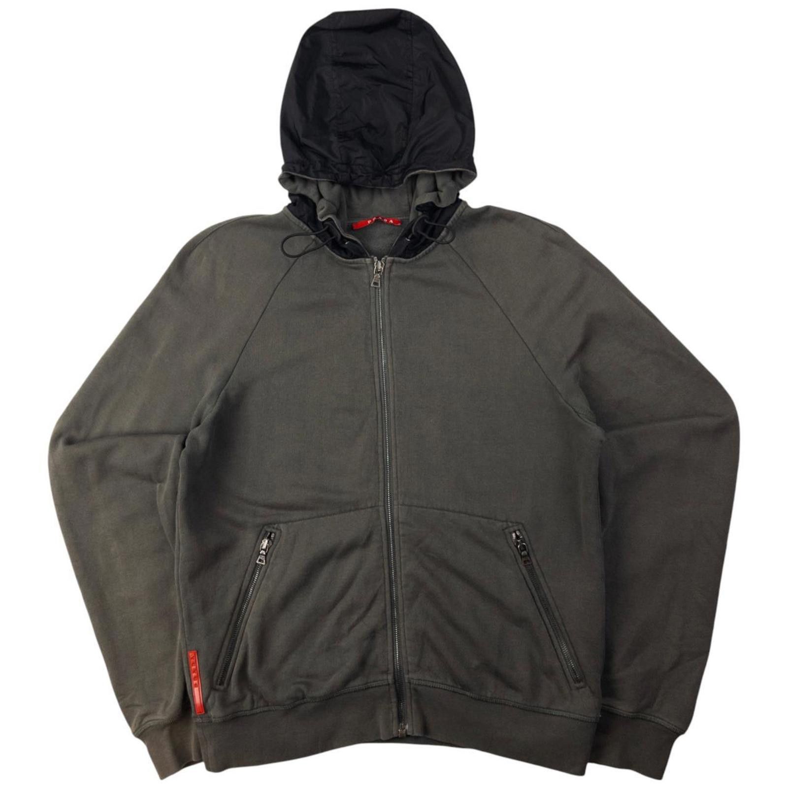 ジャケット・アウター PRADA SPORT NYLON ZIPUP HOODIE JACKET PRADA SPORT NYLON ZIPUP HOODIE JACKET