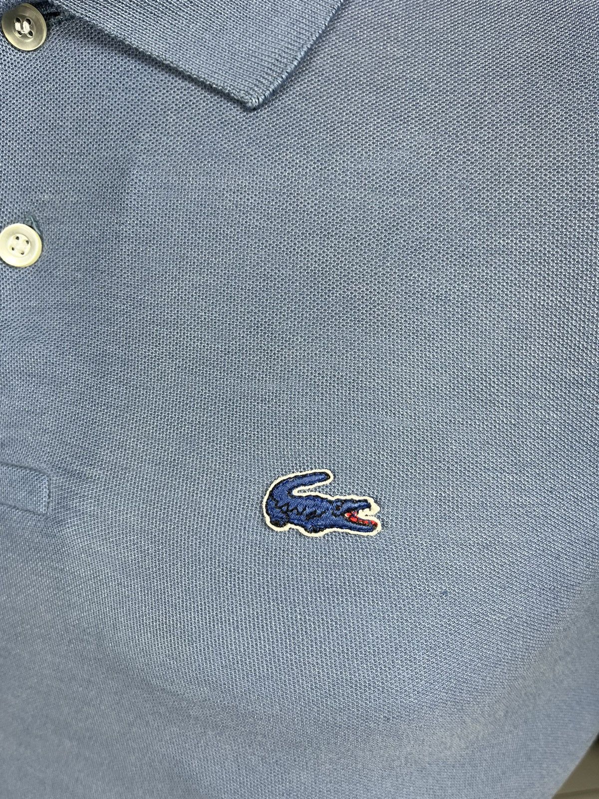 Fred Perry × Lacoste × Vintage Vintage Silk Blue Lacoste Made In Japan Cotton Polyester Size US S / EU 44-46 / 1 - 2 Thumbnail
