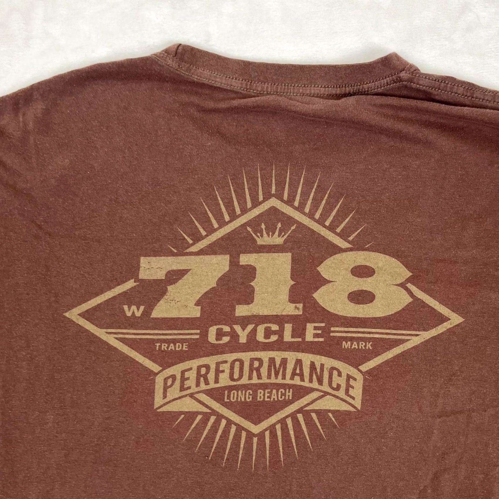 West Coast Choppers West Coast Choppers 718 T-Shirt Mens XL Brown Graphic Print Short Sleeve Crew Neck Jersey Cotton Size US XL / EU 56 / 4 - 7 Thumbnail
