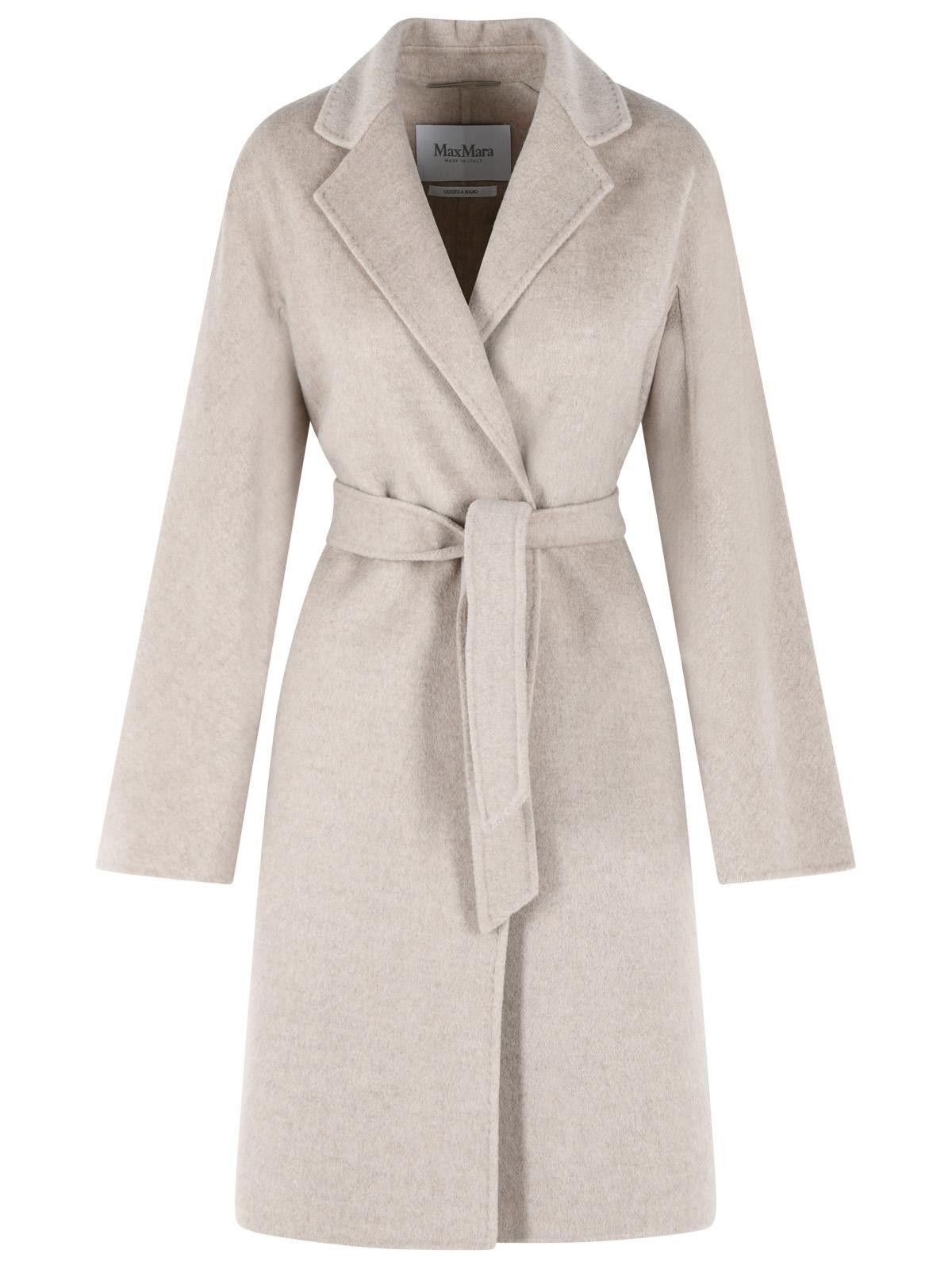 Max Mara MAX MARA 'Aceri' Sand Cachemire Wrap Coat Size XS / US 0-2 / IT 36-38 - 1 Thumbnail