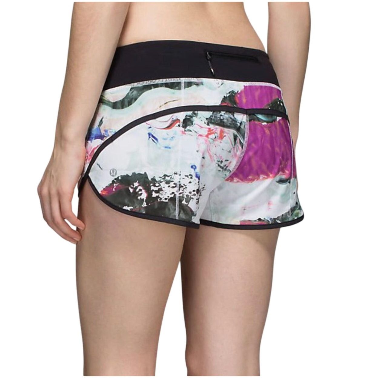Lululemon Lululemon Run Speed Shorts in Pigment Wave Multi, Size 4 Size 27" / US 4 / IT 40 - 2 Thumbnail