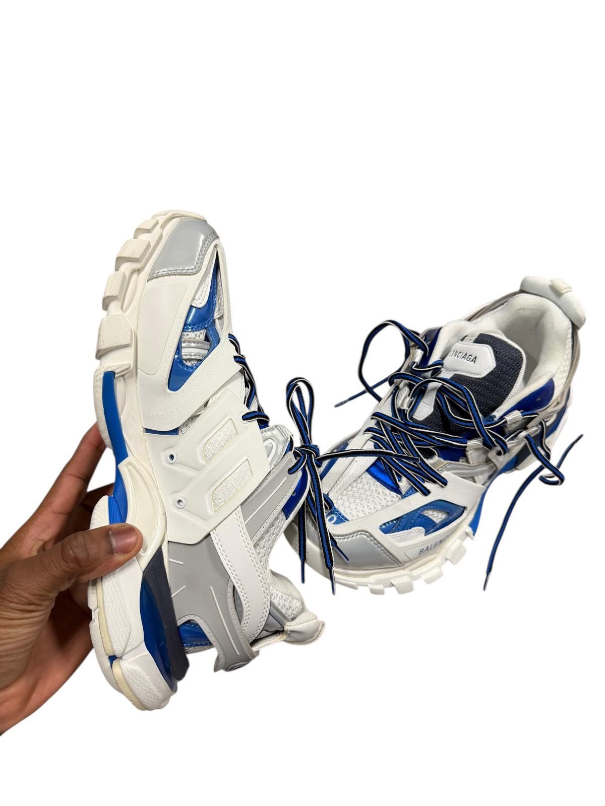 Balenciaga Balenciaga Track Runner Blue/White Size US 7 / EU 40 - 5 Thumbnail