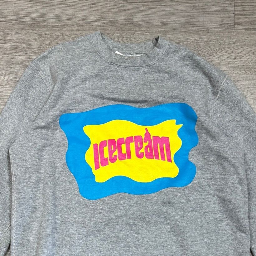 Billionaire Boys Club × Icecream × Pharrell Icecream BBC Logo Crewneck Sweatshirt Pullover Men's Large Size US L / EU 52-54 / 3 - 2 Thumbnail