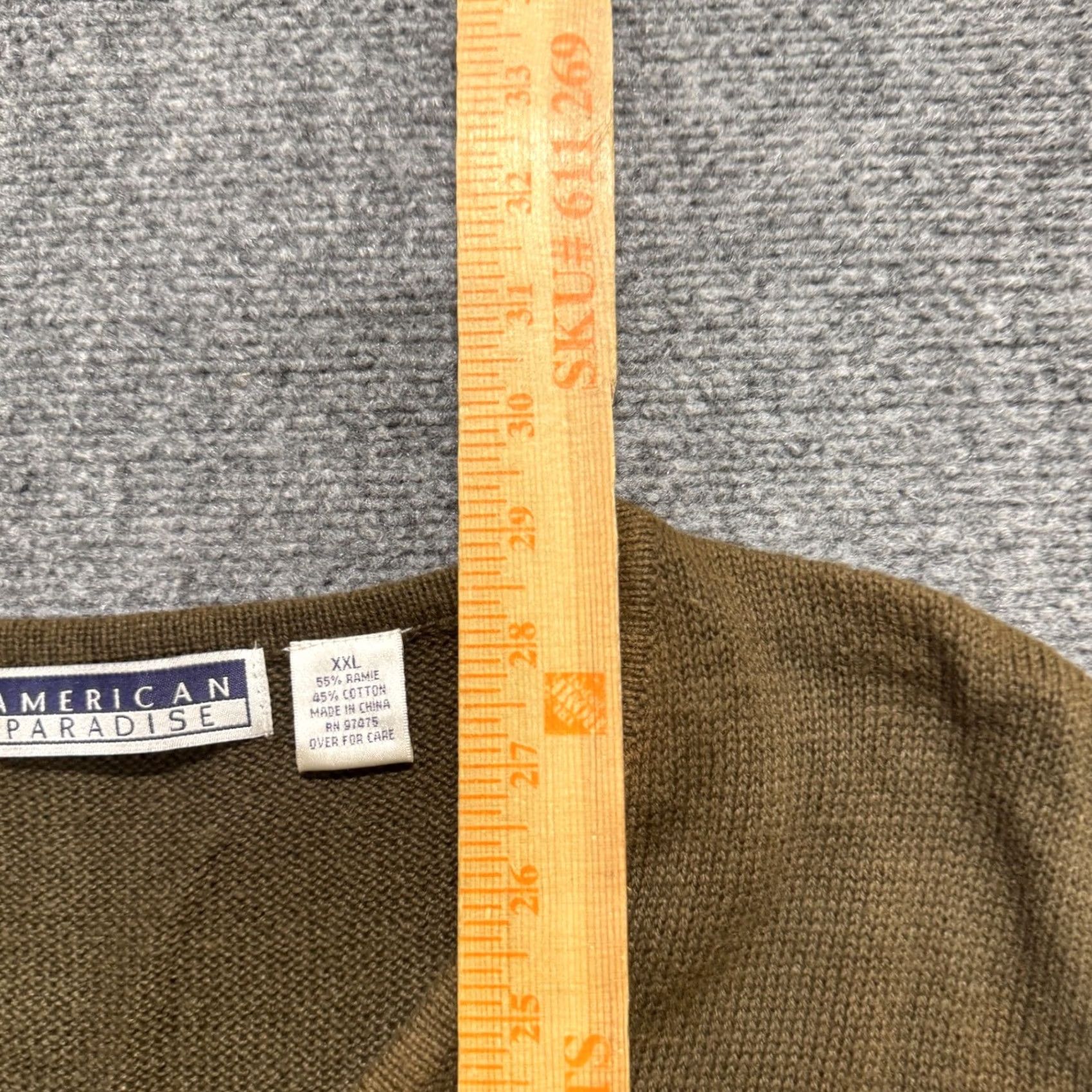 The Unbranded Brand VINTAGE The Unbranded Brand VTG American Paradise Sweater Vest Pullover 2XL Cotton Blend Striped Brown Men Big & Tall Brown Sweater Vest Mens Size US XXL / EU 58 / 5 - 5 Thumbnail