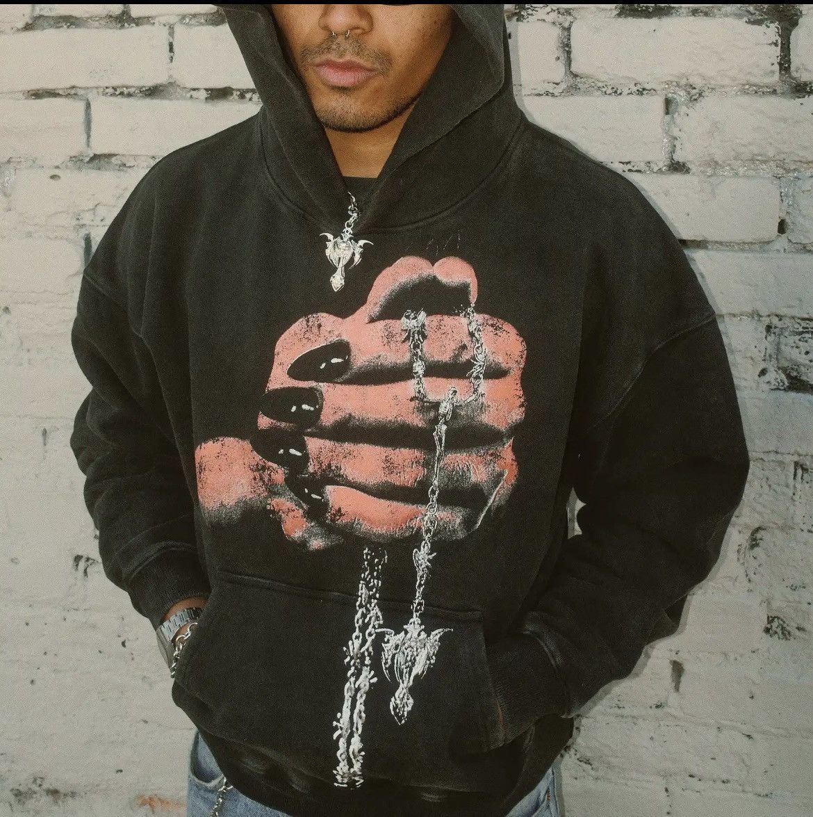 Other Hard Jewlery pray for the rotten hoodie Size US XL / EU 56 / 4 - 2 Thumbnail