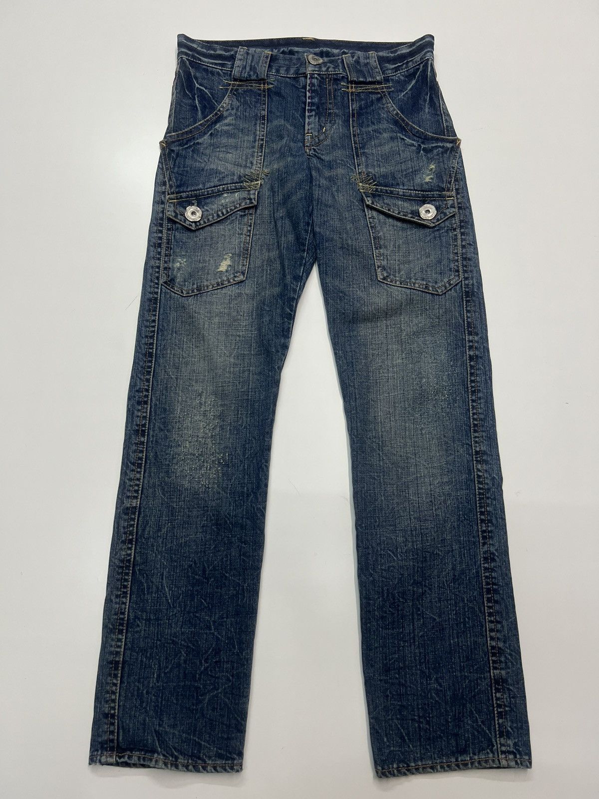 Japanese Brand ANTIGAUGE BUSHPANT DENIM JEANS SIZE 30 Size US 30 / EU 46 - 1 Thumbnail