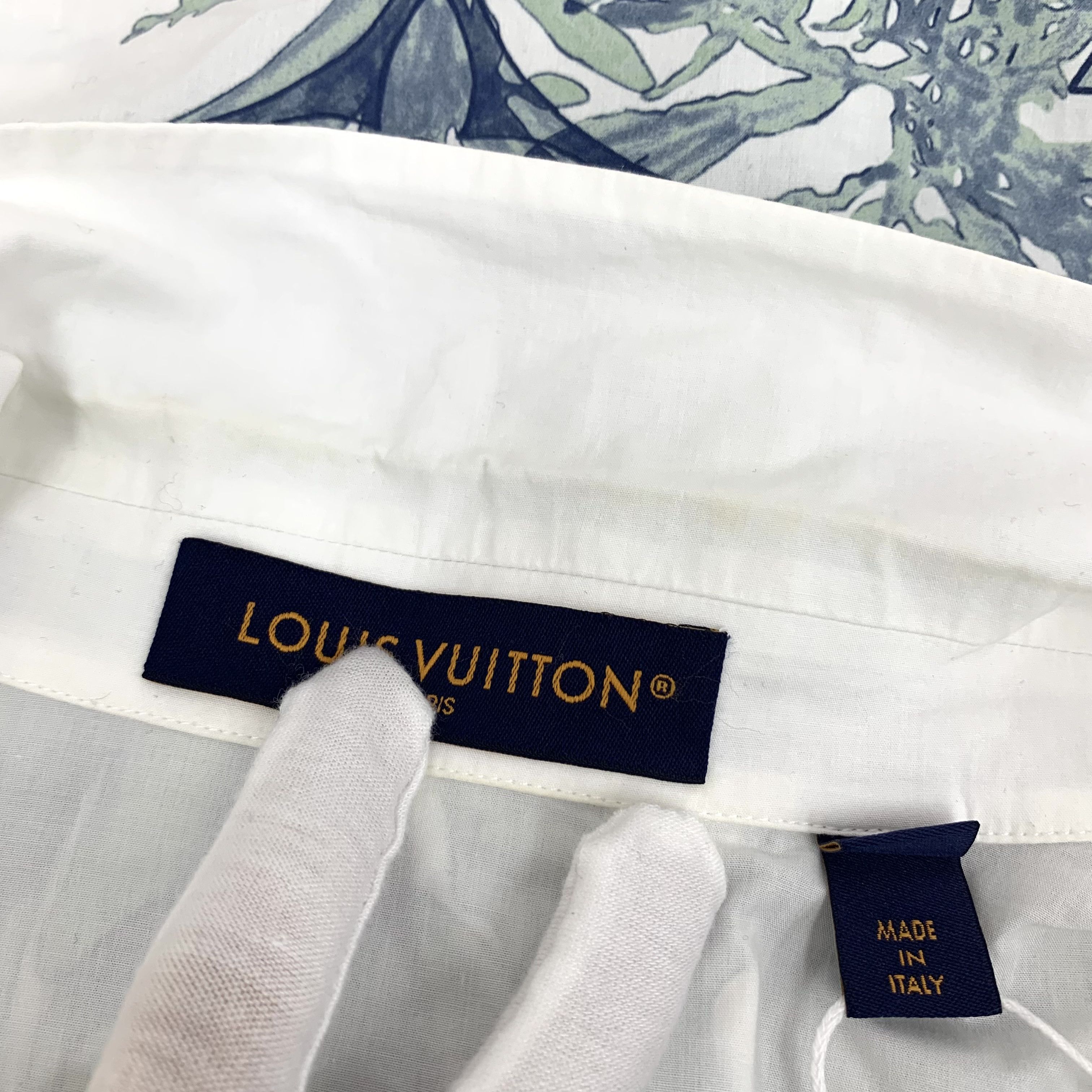 Louis Vuitton Louis Vuitton Waterweed Monogram Cotton Shirt White (M) Size US M / EU 48-50 / 2 - 5 Thumbnail