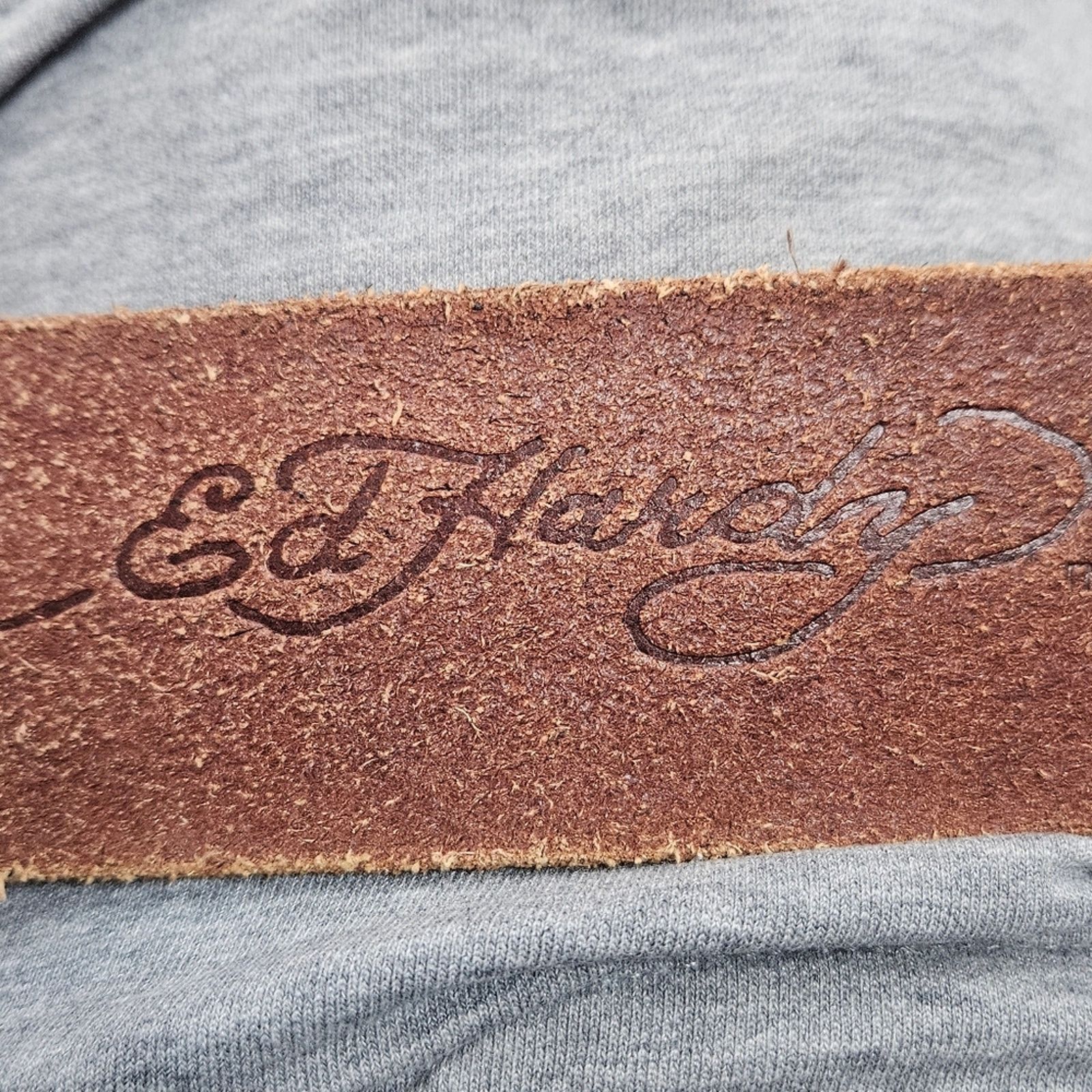 Ed Hardy Vintage Y2K Leather Ed Hardy Belt, size Small Size 32 - 12 Thumbnail