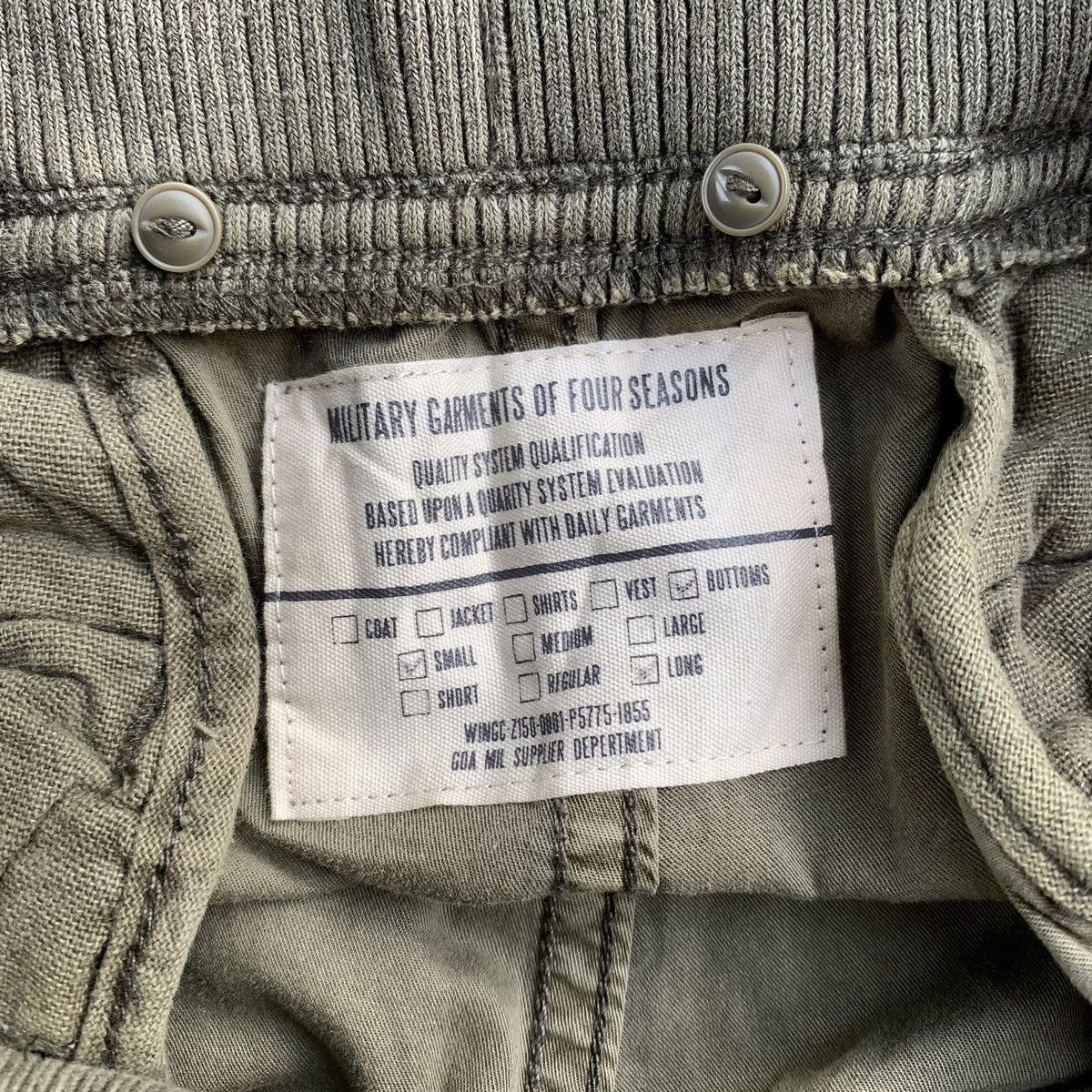 GOA 2000s Rare GOA Fatigue Olive Washed Pants Size US 30 / EU 46 - 8 Thumbnail