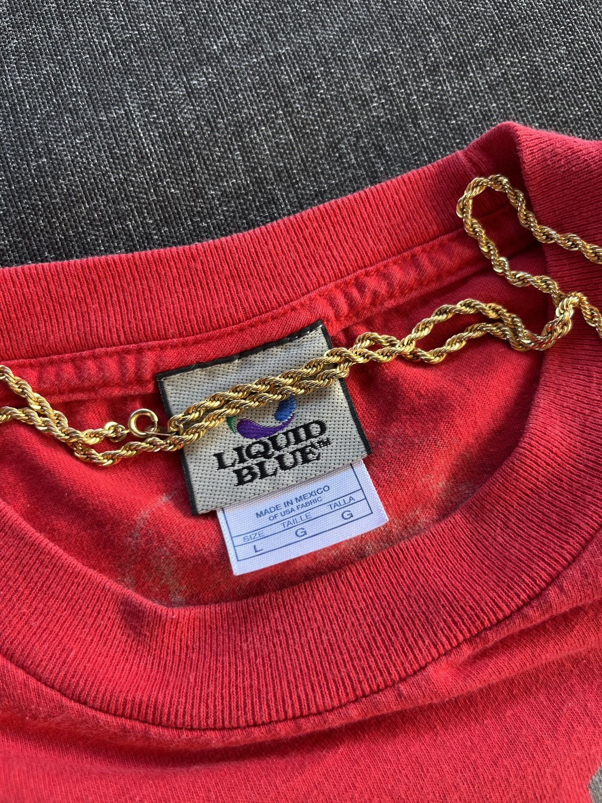 Liquid Blue Liquid Blue Red Skull Pile Tee Size L Size US L / EU 52-54 / 3 - 2 Thumbnail