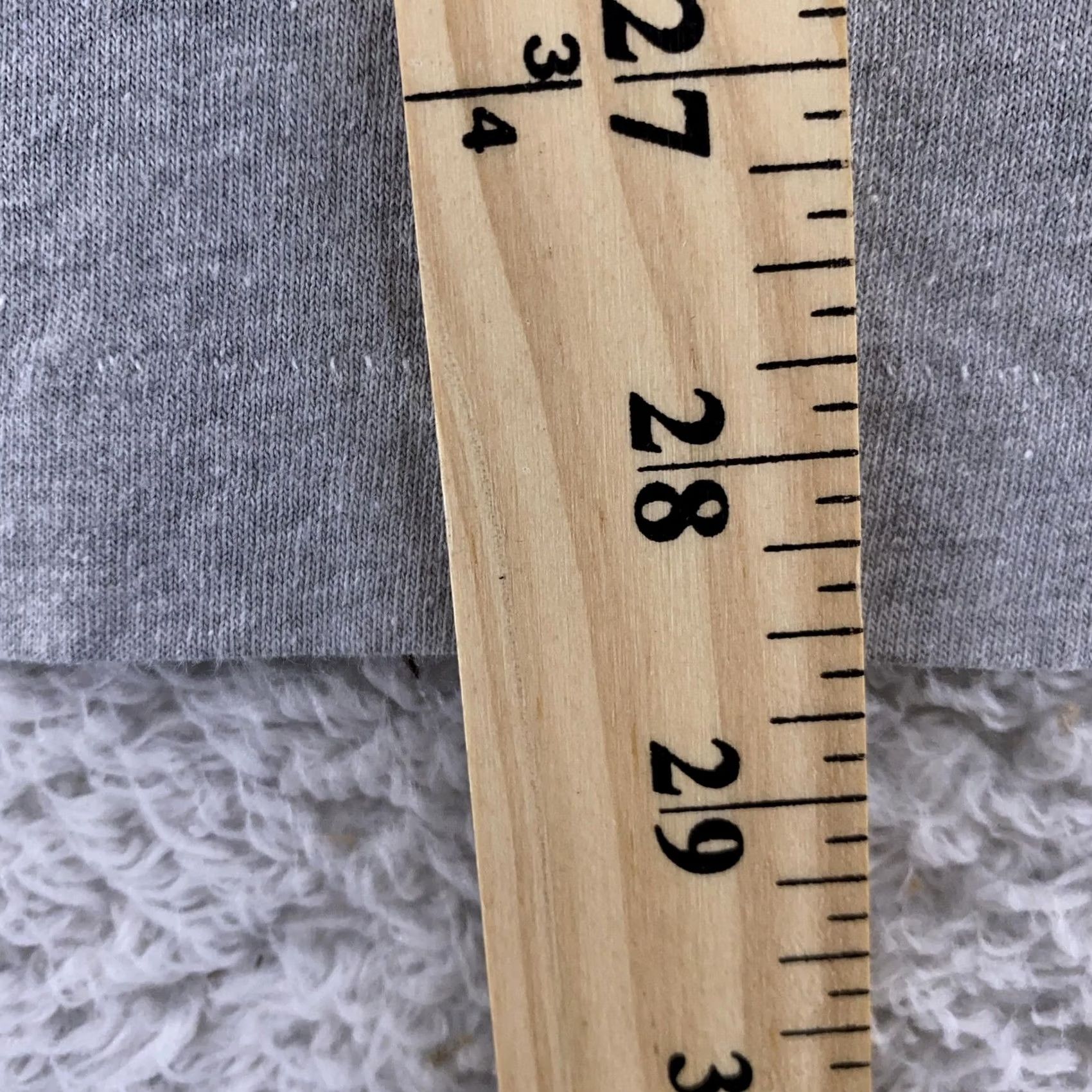 Hanes Hanes Shirt Mens M Gray Pocket Tee Crew Neck Short Sleeve Cotton Polyester Blend Size US M / EU 48-50 / 2 - 7 Thumbnail