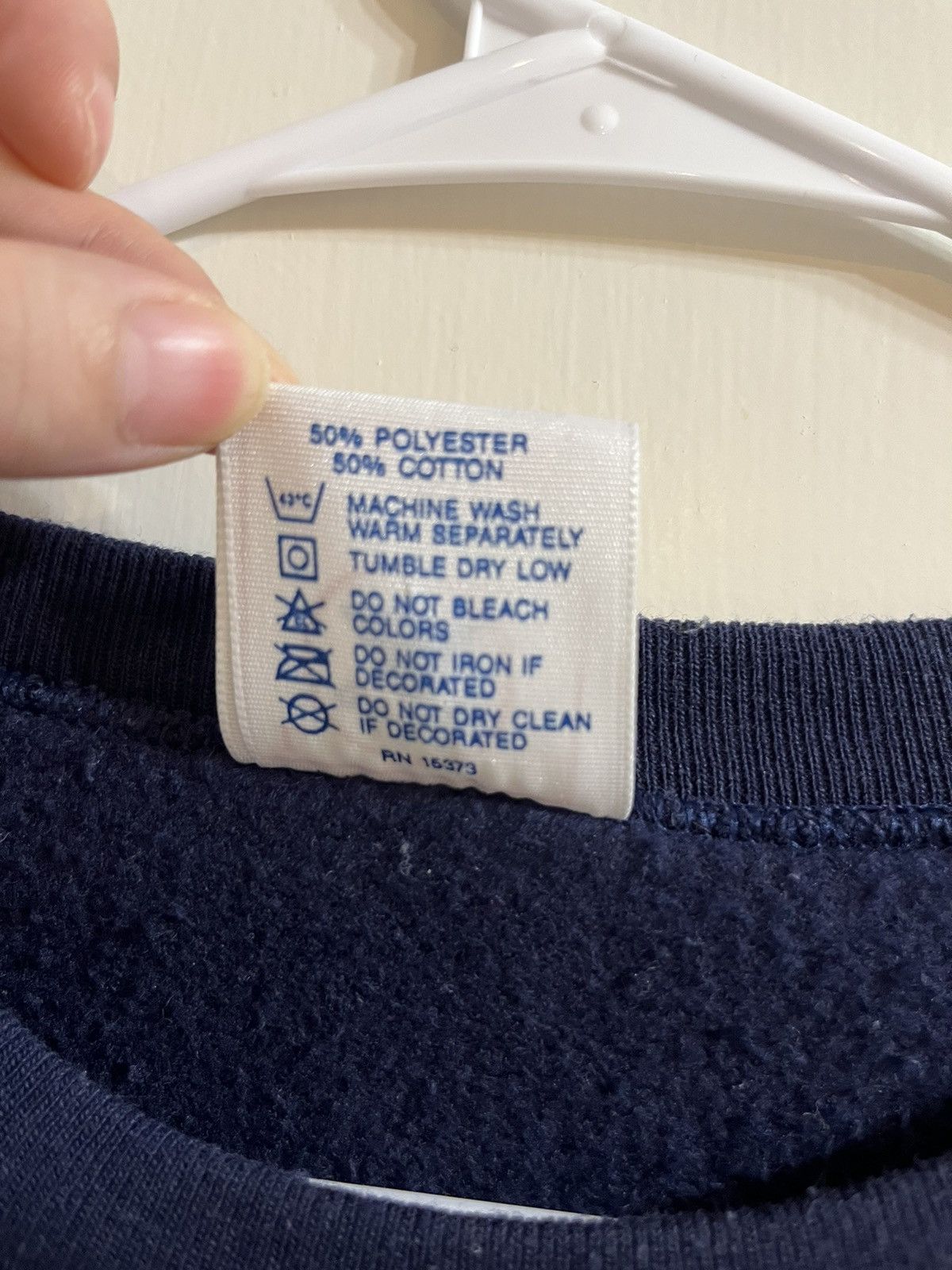 Delta VTG Sweatshirt USA Made Maryland Navy Blue Pullover Fleece Size US L / EU 52-54 / 3 - 5 Thumbnail