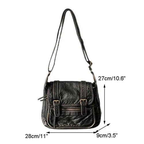 Japanese Brand × Vintage Designer faux leather motorcycle vintage shoulder bag y2k Size ONE SIZE - 4 Thumbnail