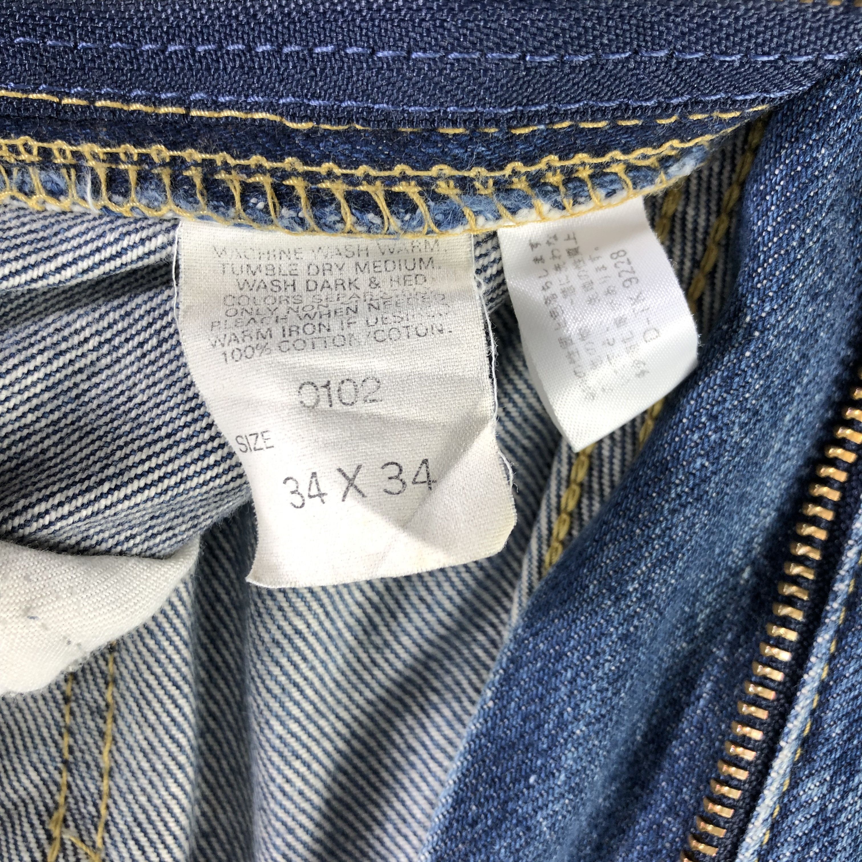 Lee Distress Vintage Lee Riders Jeans Flare Denim KJ2439 Size US 32 / EU 48 - 10 Thumbnail