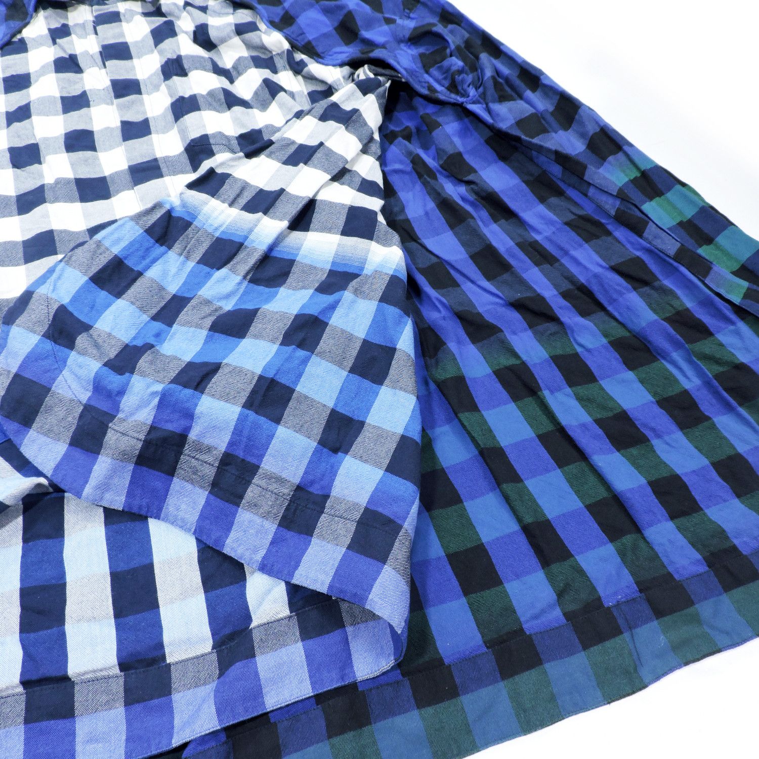 Juun.J JUNN.J DOUBLE LAYER PLAID LONG SLEEVE SHIRT Size US S / EU 44-46 / 1 - 14 Thumbnail