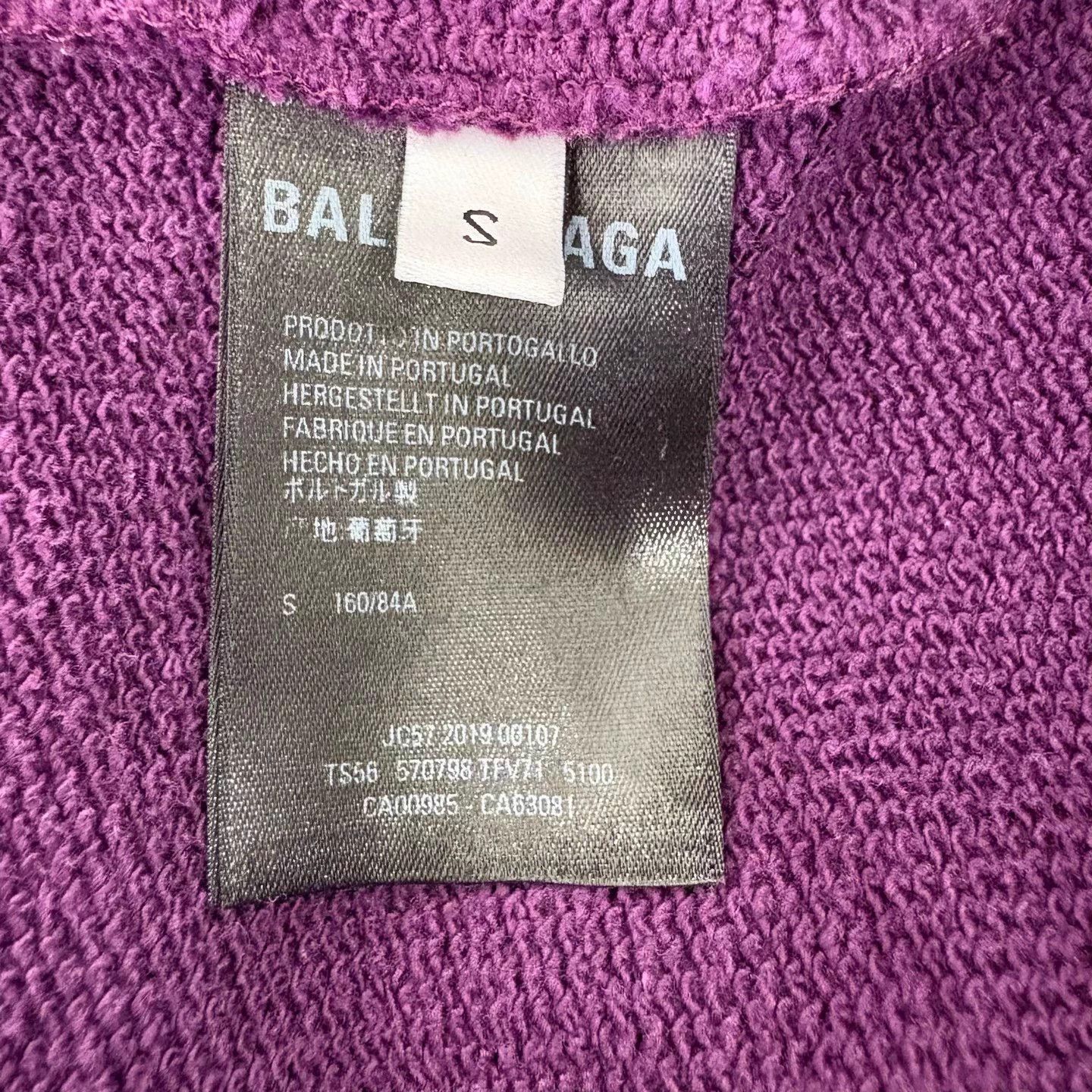 Balenciaga Balenciaga Back Logo Print Purple Hoodie S 99 Size US S / EU 44-46 / 1 - 4 Thumbnail