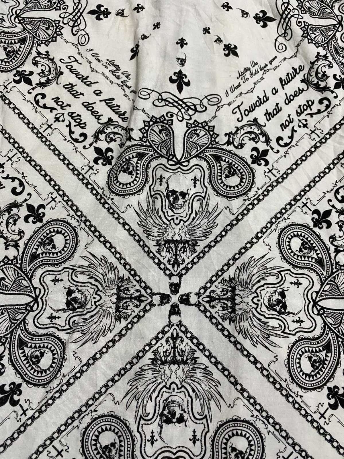 Japanese Brand JAPANESE BRAND GHOST OF HARLEM PAISLAY SKULL FUR HOODIES Size US M / EU 48-50 / 2 - 14 Thumbnail