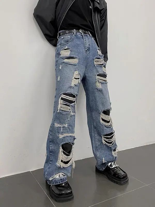 Vintage Retro punk denim pants Size US 32 / EU 48 - 2 Thumbnail