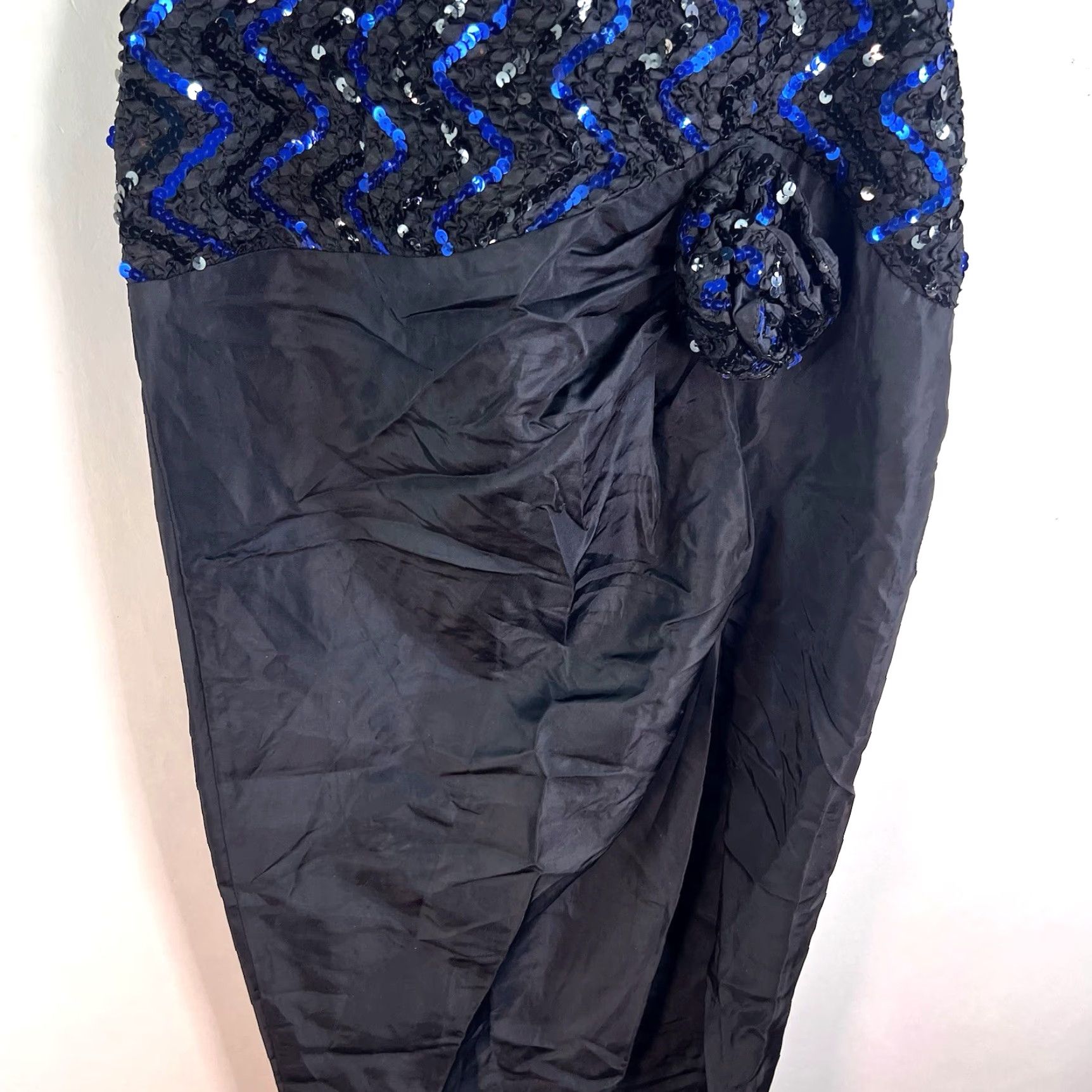 Vintage VINTAGE Gunne Sax Dress Ball Gown Strapless Sequin Knee Length Party Cocktail 80’s Holiday Blue Size 10 Womens Size L / US 10 / IT 46 - 3 Thumbnail