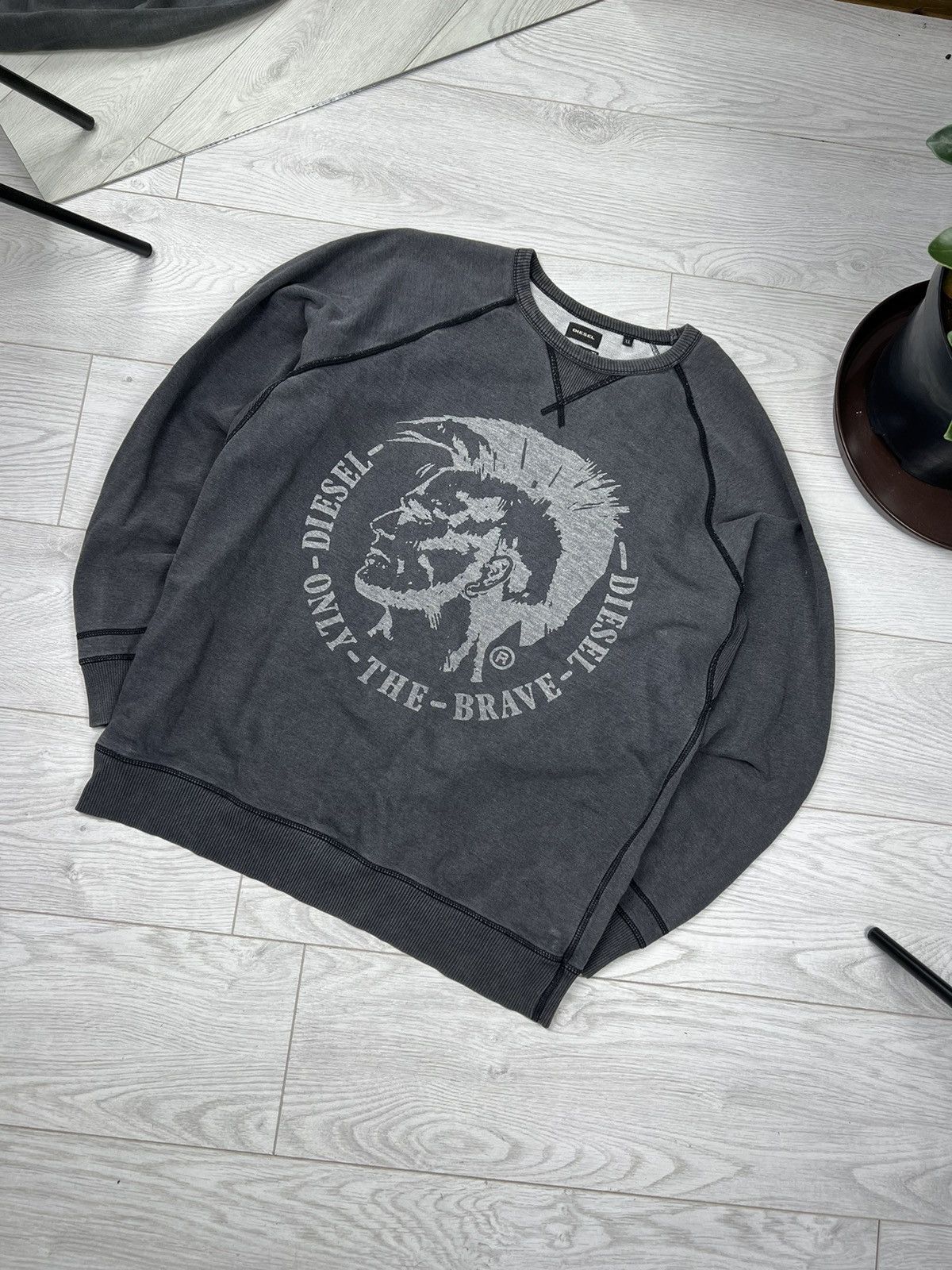 Diesel × Vintage Vintage Y2K Diesel Opium Big Logo Crewneck Sweatshirt Size US XL / EU 56 / 4 - 2 Thumbnail