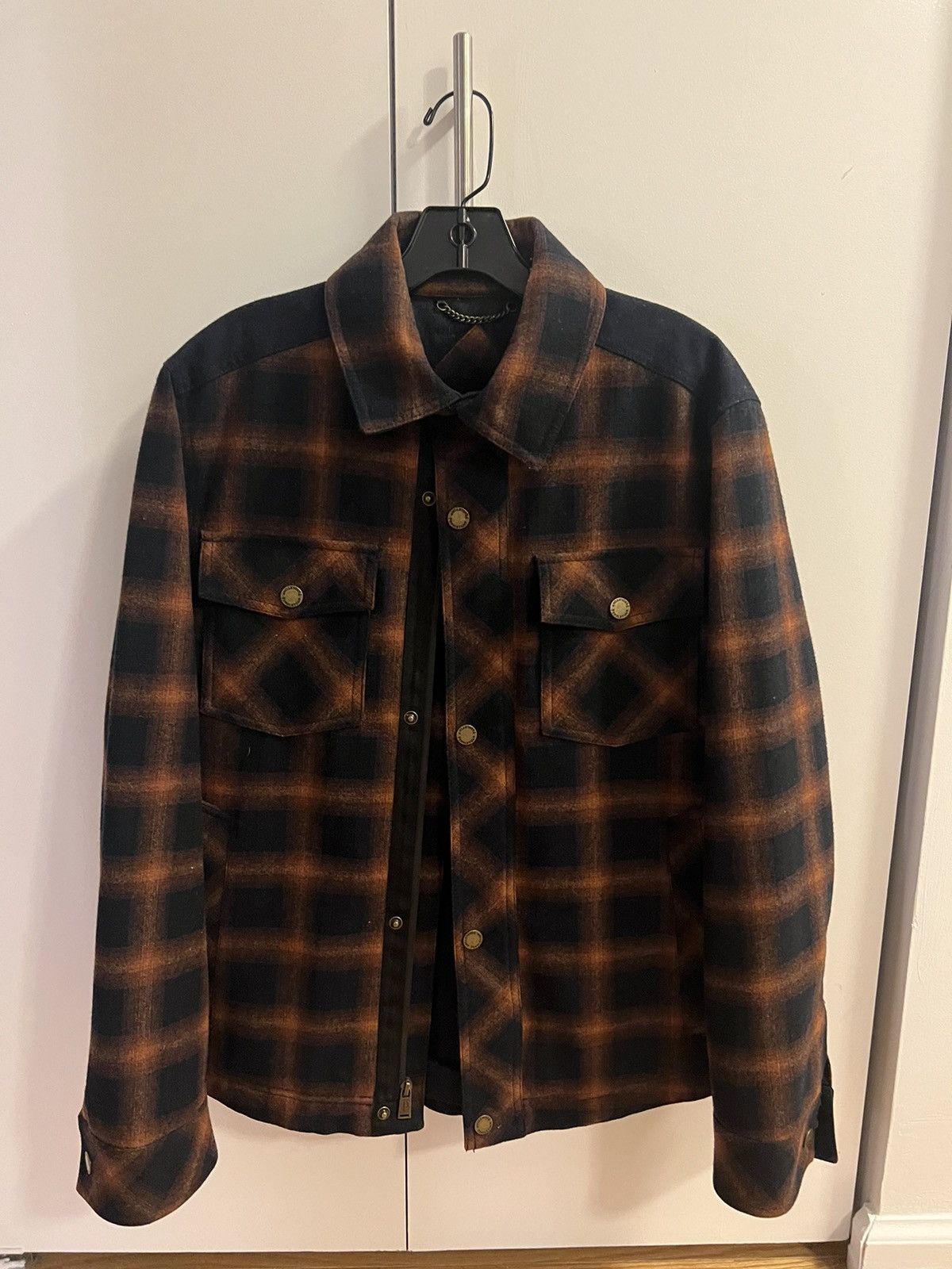 image of Pendleton Wool Plaid Jacket Size Small in Brown, Men's