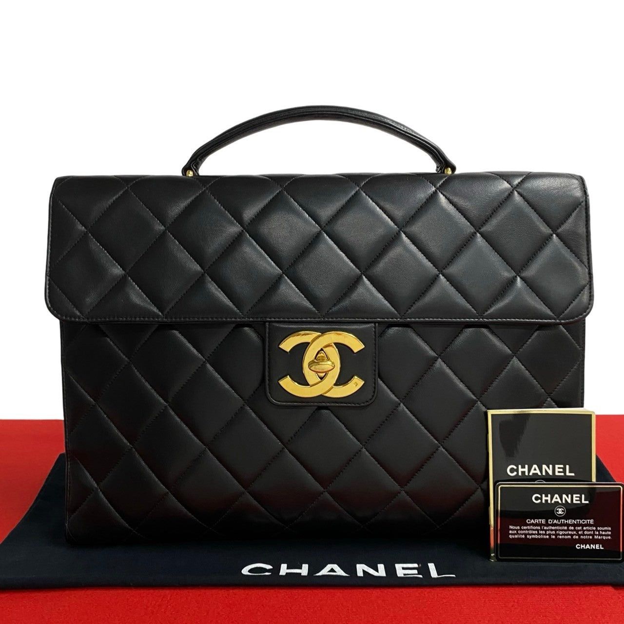 Chanel Chanel Handbag Black Leather Size ONE SIZE - 1 Thumbnail