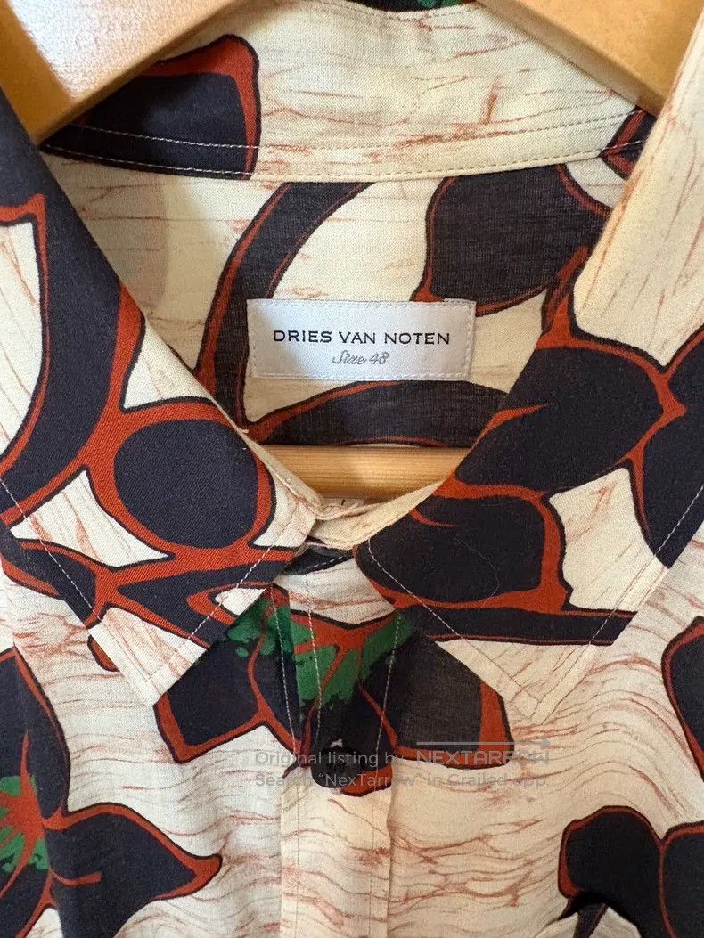 Dries Van Noten Dries Van Noten size:48 A beige base with a retro printed Size M / US 6-8 / IT 42-44 - 3 Thumbnail