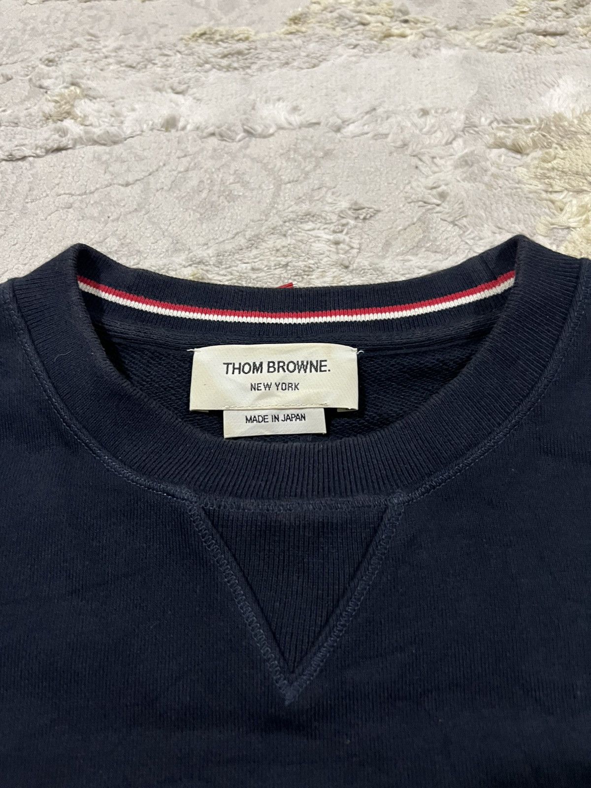 Thom Browne Iconic Thom Browne Classic Loopback 4-Bar Navy Sweatshirt Size US L / EU 52-54 / 3 - 7 Thumbnail
