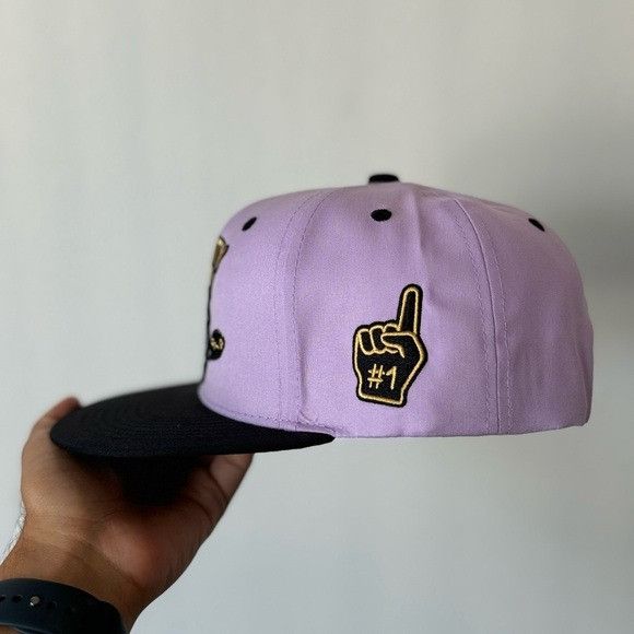Other NEW MIGHTY KITTY LAVENDER/BLACK FLAT BILL SNAPBACK Size ONE SIZE - 4 Thumbnail