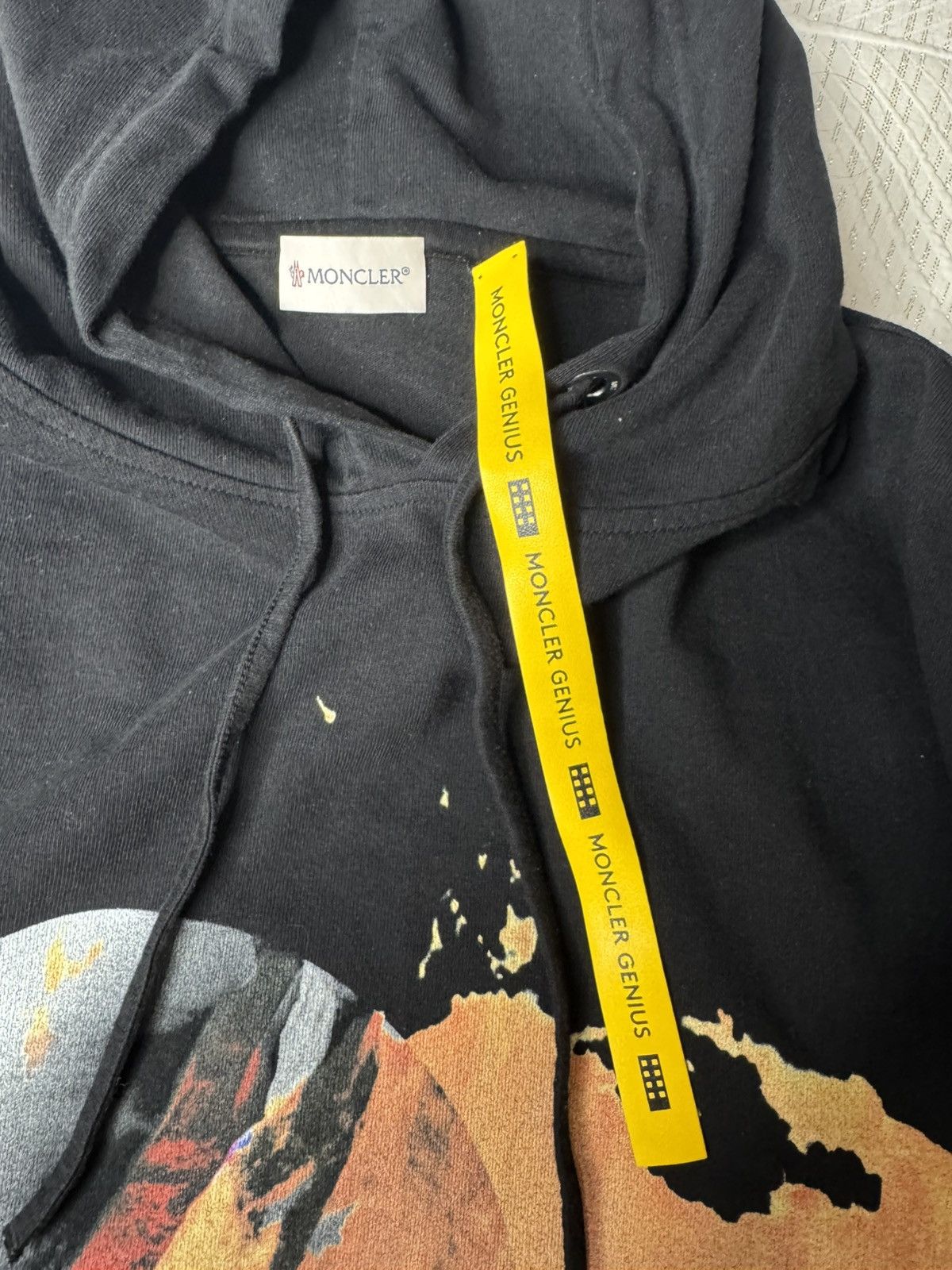 1017 ALYX 9SM × Moncler Moncler x 1017 ALYX 9SM Graphic Hoodie “Black” Size US M / EU 48-50 / 2 - 5 Thumbnail