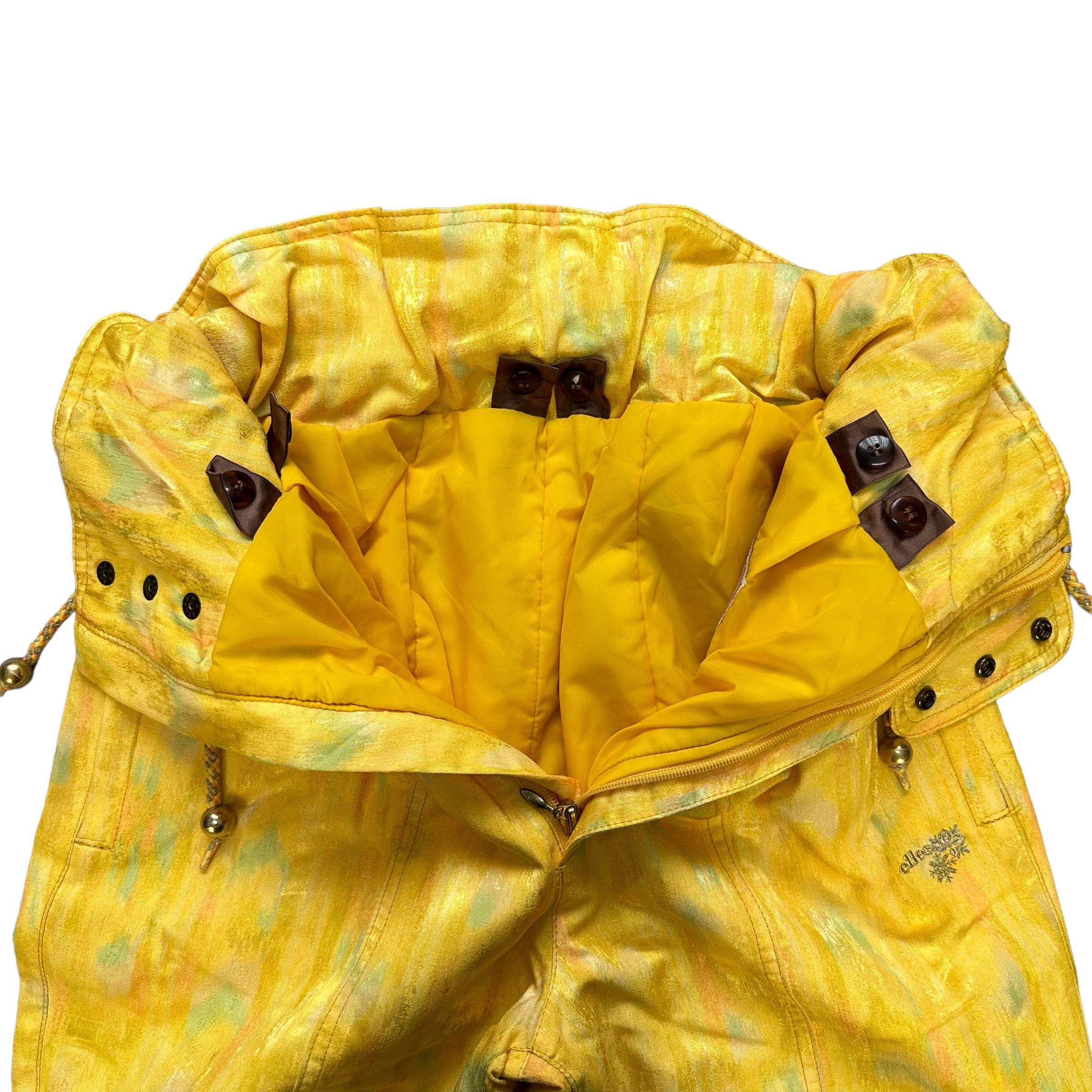 Ellesse Vintage ELLESSE Yellow Ski Drawstring Pant #9112-57 Size 26" / US 2 / IT 38 - 7 Thumbnail