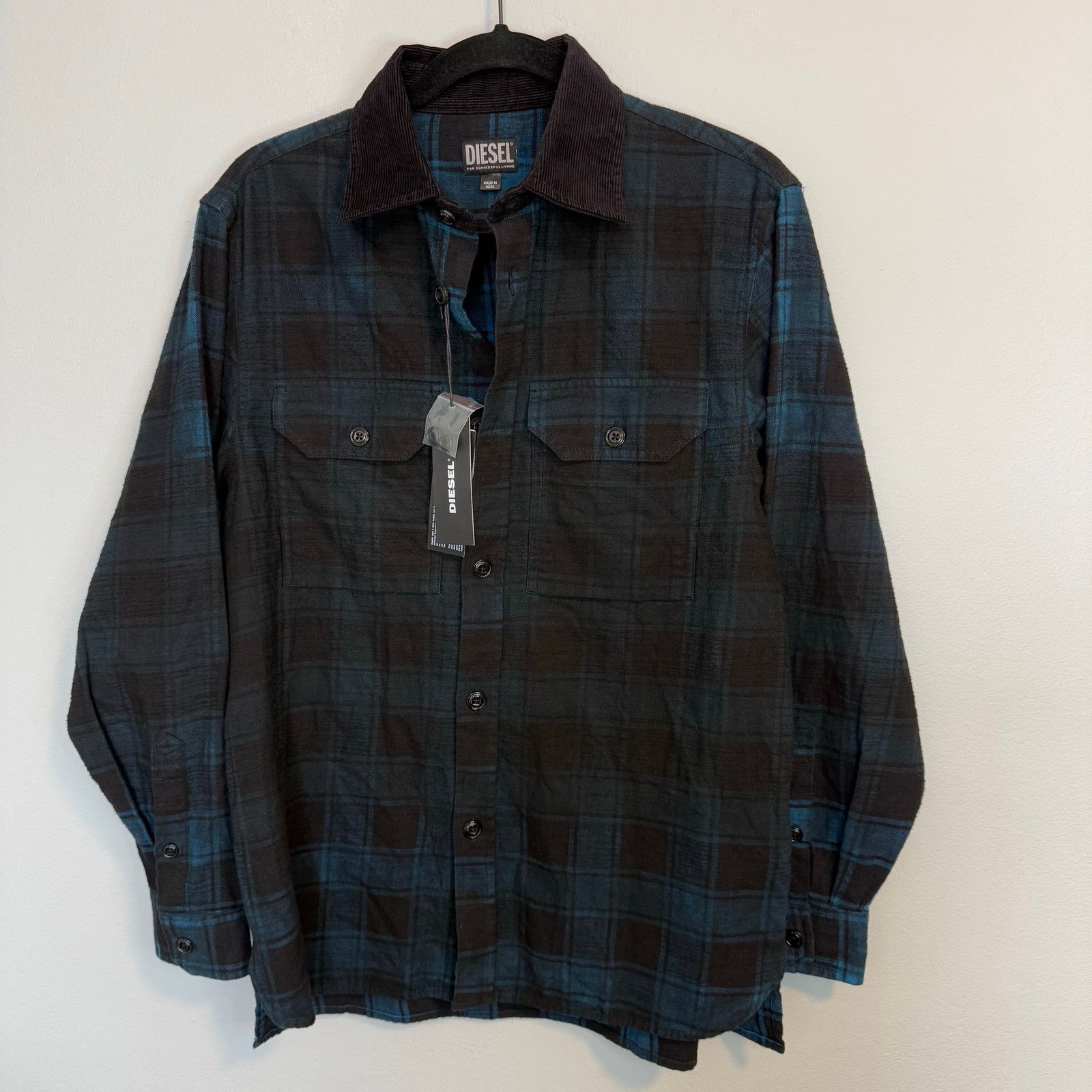 Diesel NWT Diesel Plaid Fading Flannel Button Up Shirt Men’s Size S Size US S / EU 44-46 / 1 - 3 Thumbnail