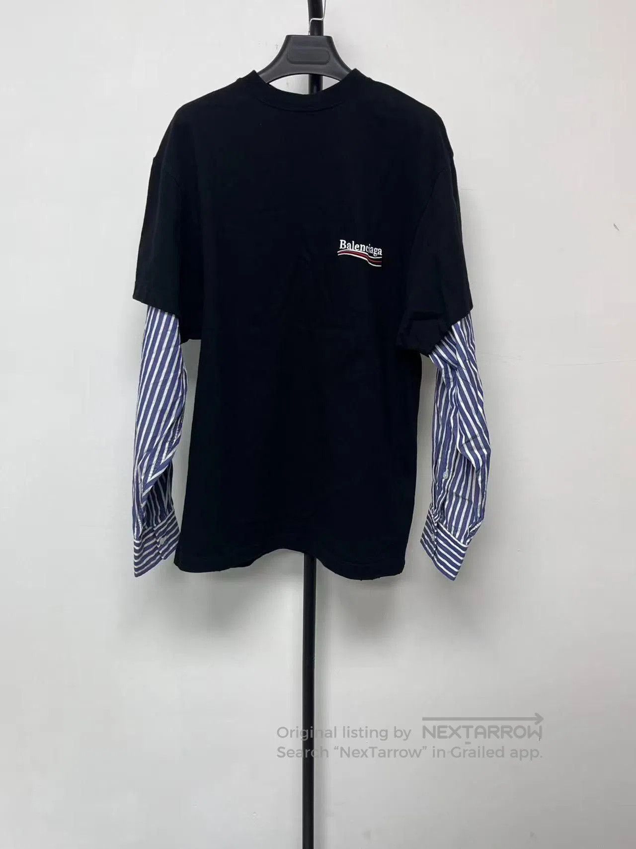 Balenciaga Balenciaga Political Campaign Logo Print Layered Long-Sleev Size US S / EU 44-46 / 1 - 1 Thumbnail