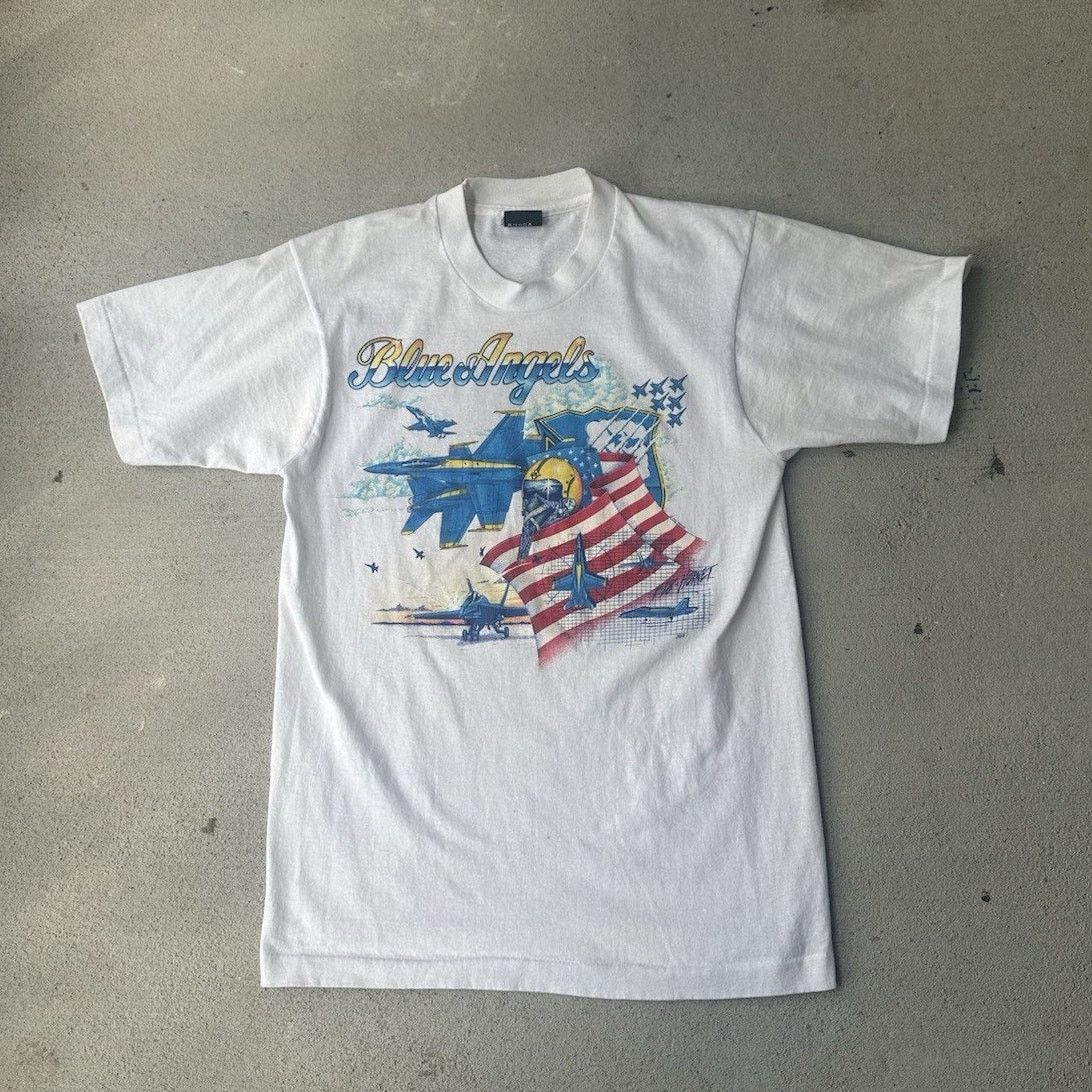 Vintage Vintage 90's Blue Angels F-18 Hornet Shirt Men’s Medium Size US L / EU 52-54 / 3 - 1 Thumbnail