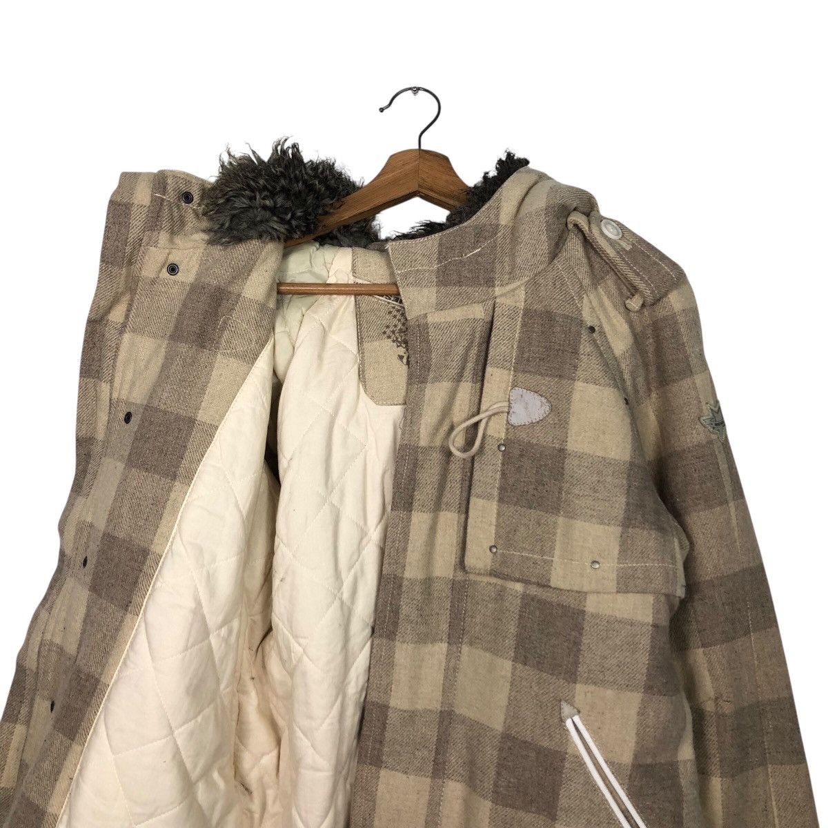 Diesel 📌Vintage Biker Jacket Diesel Tartan Design Fur Hoodie Size US M / EU 48-50 / 2 - 15 Thumbnail