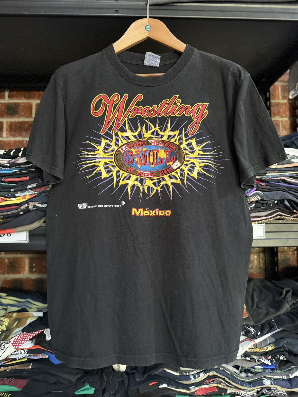 WWF Vintage Consejo Mundial Vs De Luca Libre Wrestling Sport Tee Size US L / EU 52-54 / 3 - 1 Thumbnail