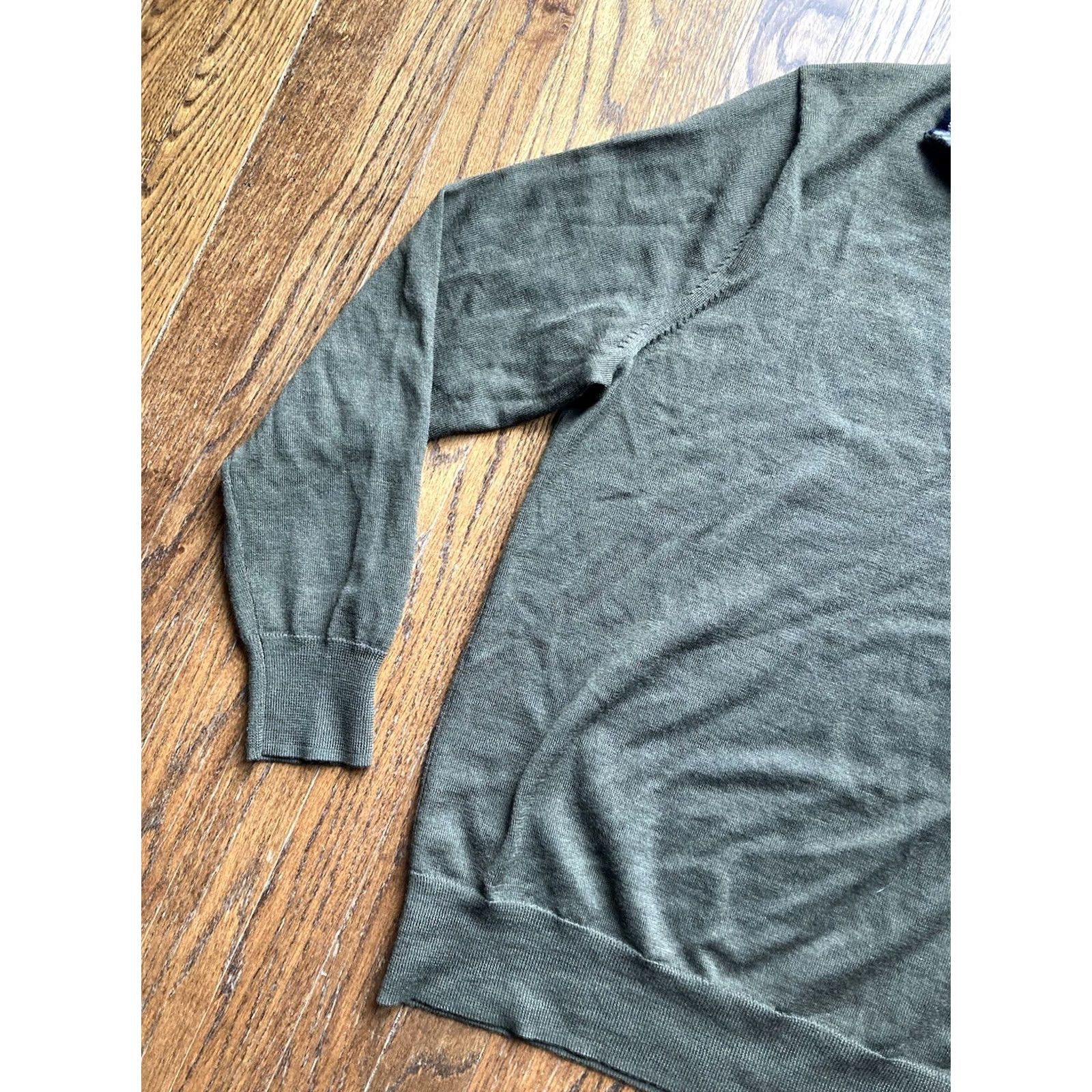 Brooks Brothers Brooks Brothers Sweater Shirt Mens Size L Wool Green 1/4 Zip Mock Neck Knitted Knit Zipper Regular Fit Classic Italian Nature Outdoor Preppy Pullover Size US L / EU 52-54 / 3 - 2 Thumbnail