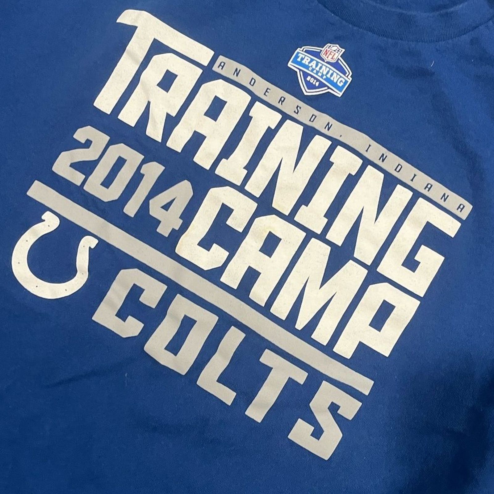 NFL NFL T-Shirt 2014 Colts Training Camp Short Sleeve Blue 2XL Size US XXL / EU 58 / 5 - 2 Thumbnail