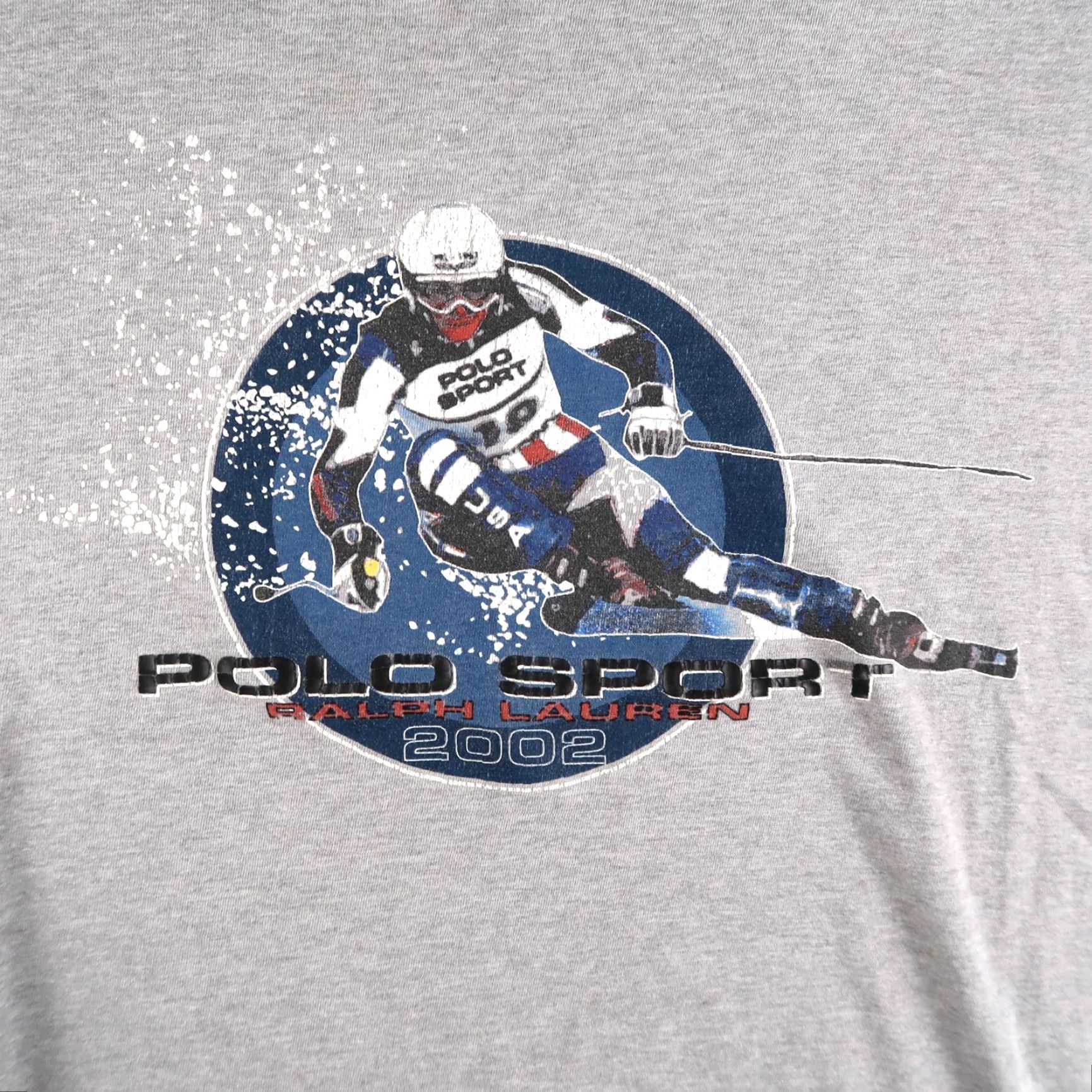 Vintage VINTAGE Polo Sport T Shirt Mens L Gray Graphic Print Ski 2002 2000s Polo Sport Tee Shirt Size US L / EU 52-54 / 3 - 3 Thumbnail