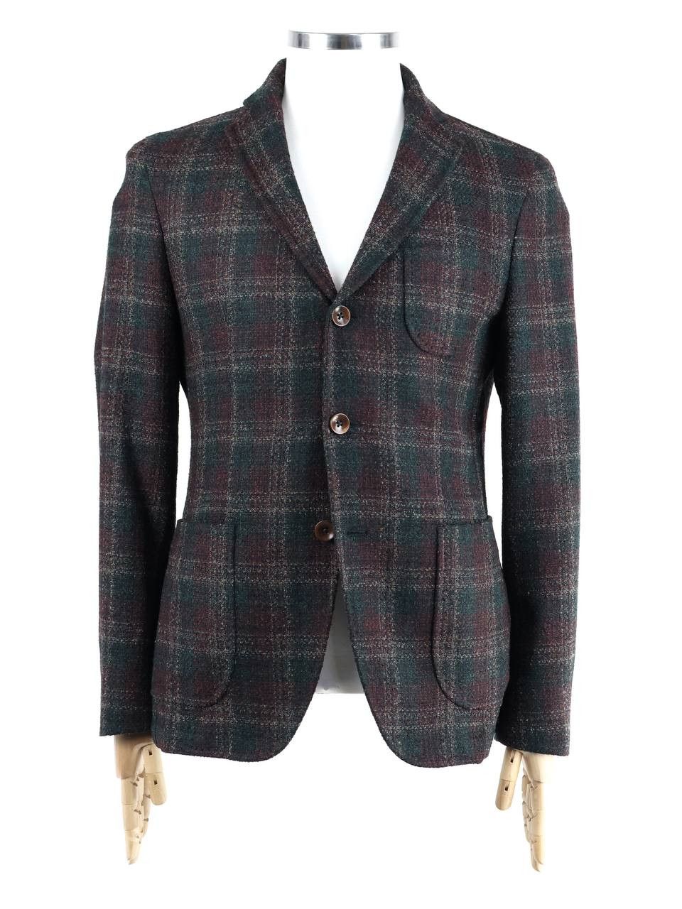 Paoloni PAOLONI Plaid woolen jacket Size 48R - 1 Thumbnail